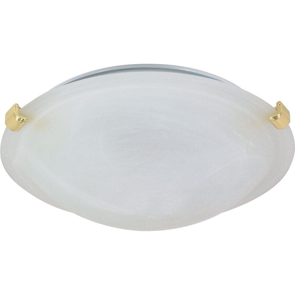  LW-SC528424 2-Light 16.13-in Polished Brass Flush Mount Light