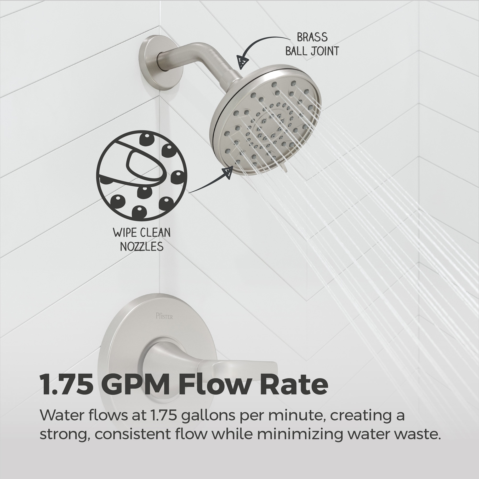 Pfister 8P8-WS2-RCHSGS Tub-Shower-Faucets - View #6