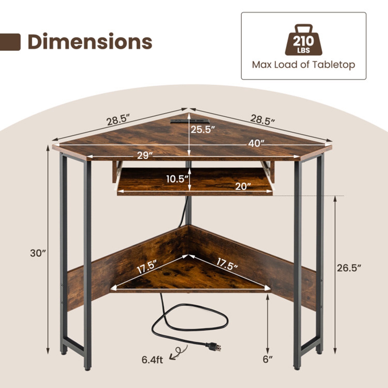 Mondawe MO-JV10282CF desks - View #8