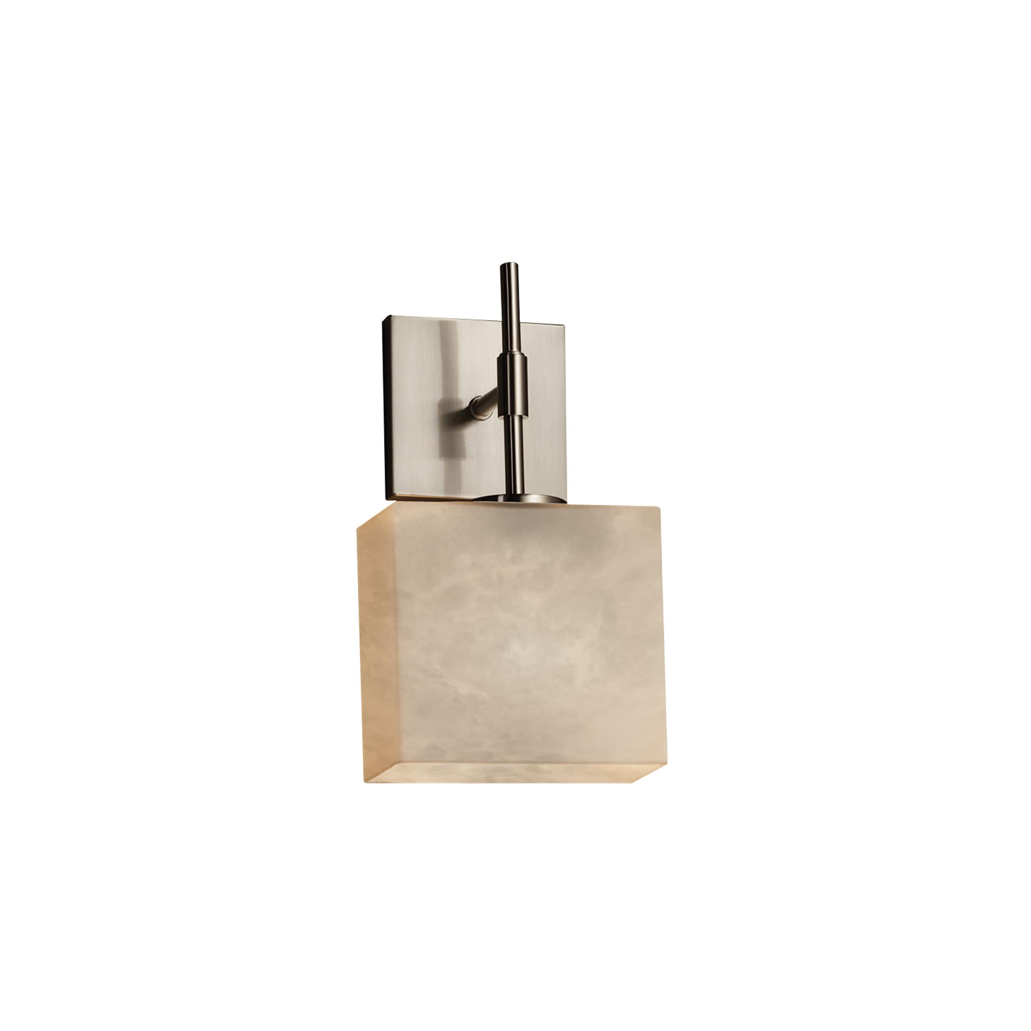 Justice Design Group CLD-8417-30-NC-LED1 Clouds 6.5-in W 1-Light Brushed Nickel Transitional LED Wall Sconce