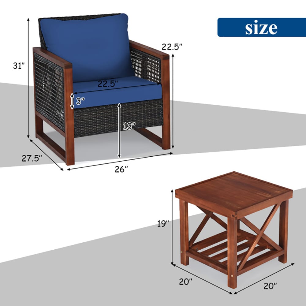 CASAINC CEW-HZ001-GR Patio-Conversation-Sets - View #12