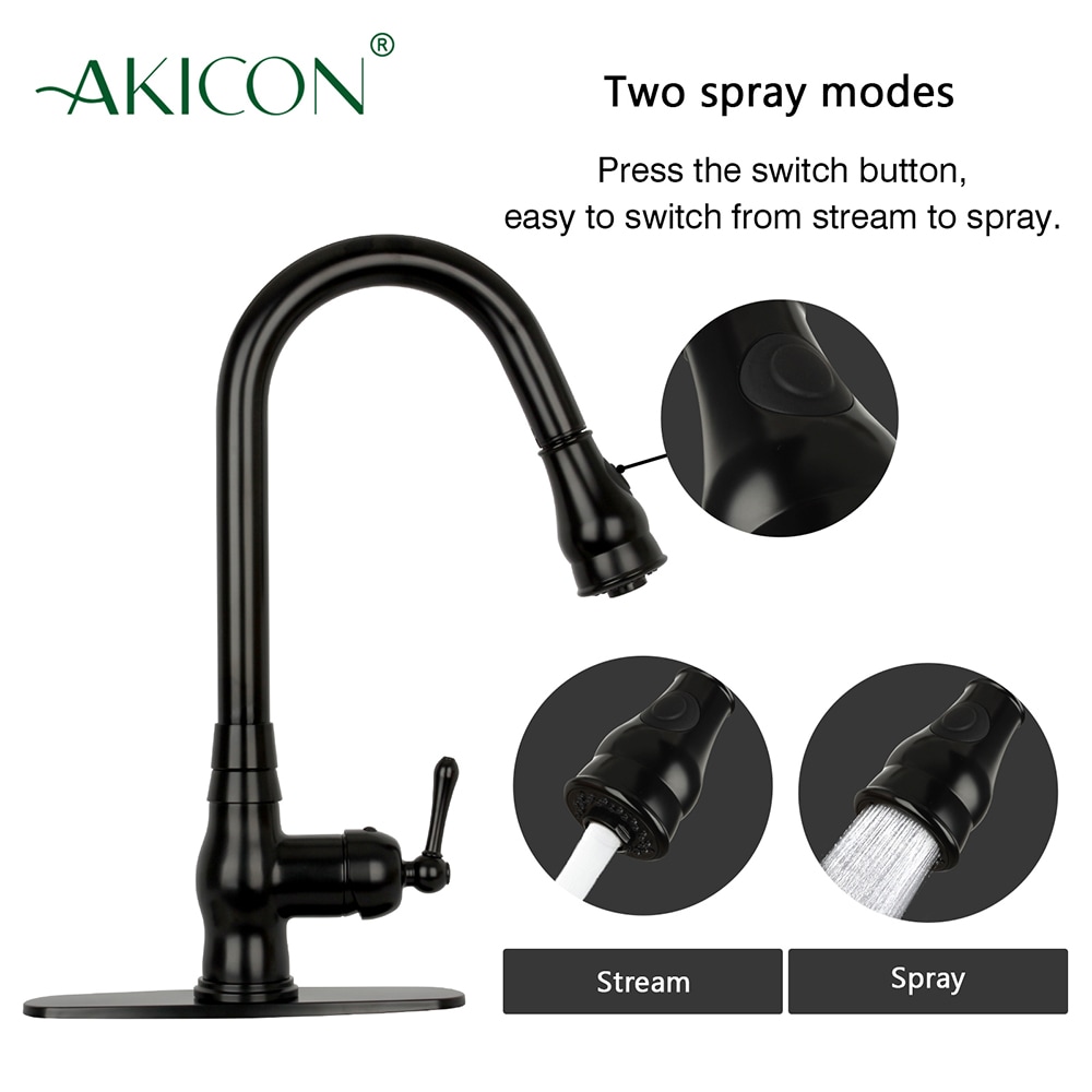 Akicon AK418-MB Kitchen-Faucets - View #4
