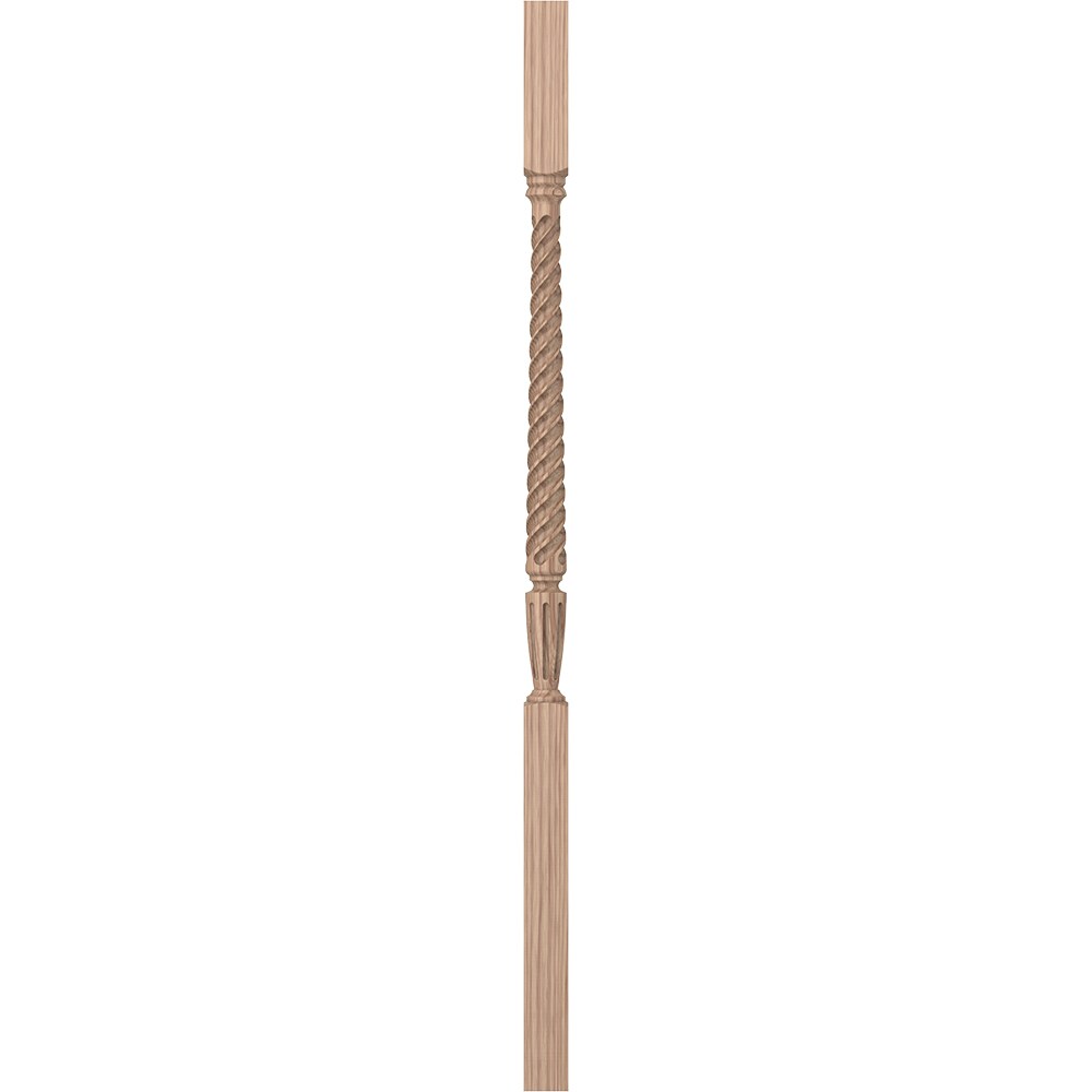 L.J. Smith Stair Systems LJT-2005-HK 42 42-in x 1.75-in Unfinished Hickory Square Top Stair Baluster