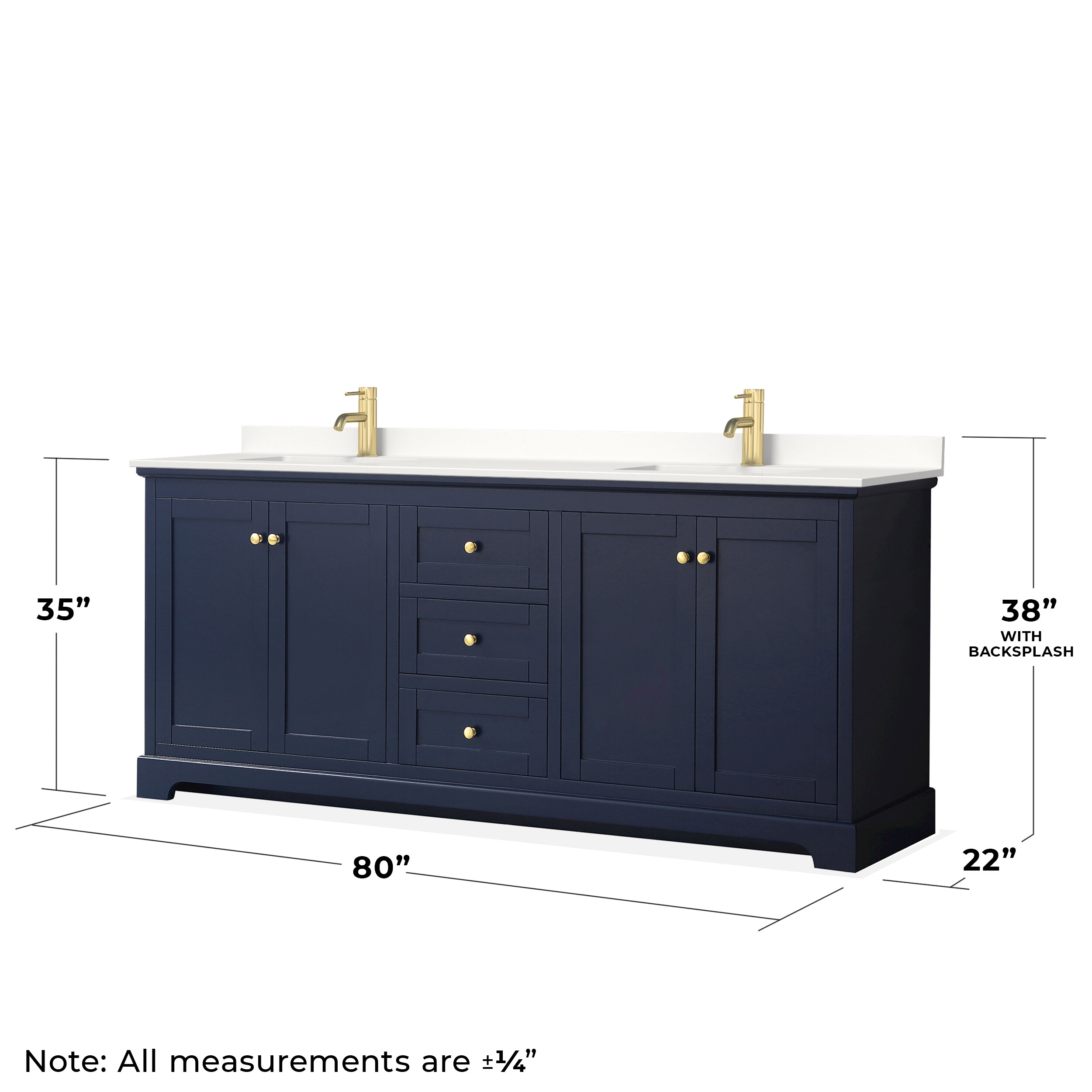 Wyndham Collection WCV232380DBLWQUNSMXX Bath-Vanity-Combo - View #5