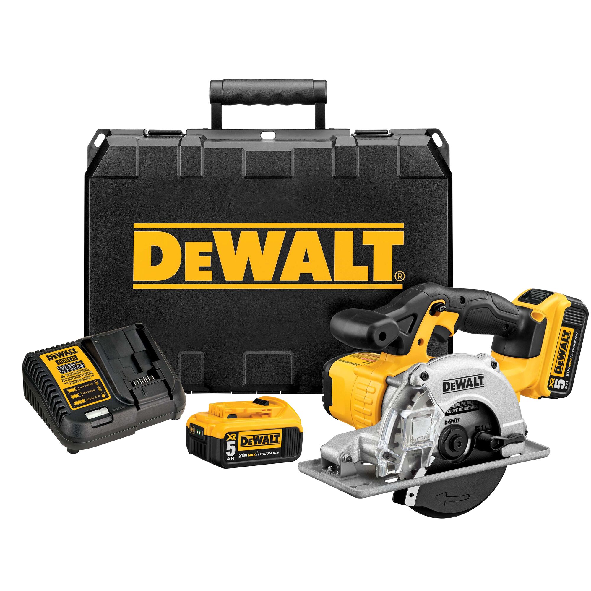 forfølgelse Necessities Selv tak DEWALT 20-volt Max 5-1/2-in Cordless Circular Saw Kit (2-Batteries and  Charger Included) in the Circular Saws department at Lowes.com