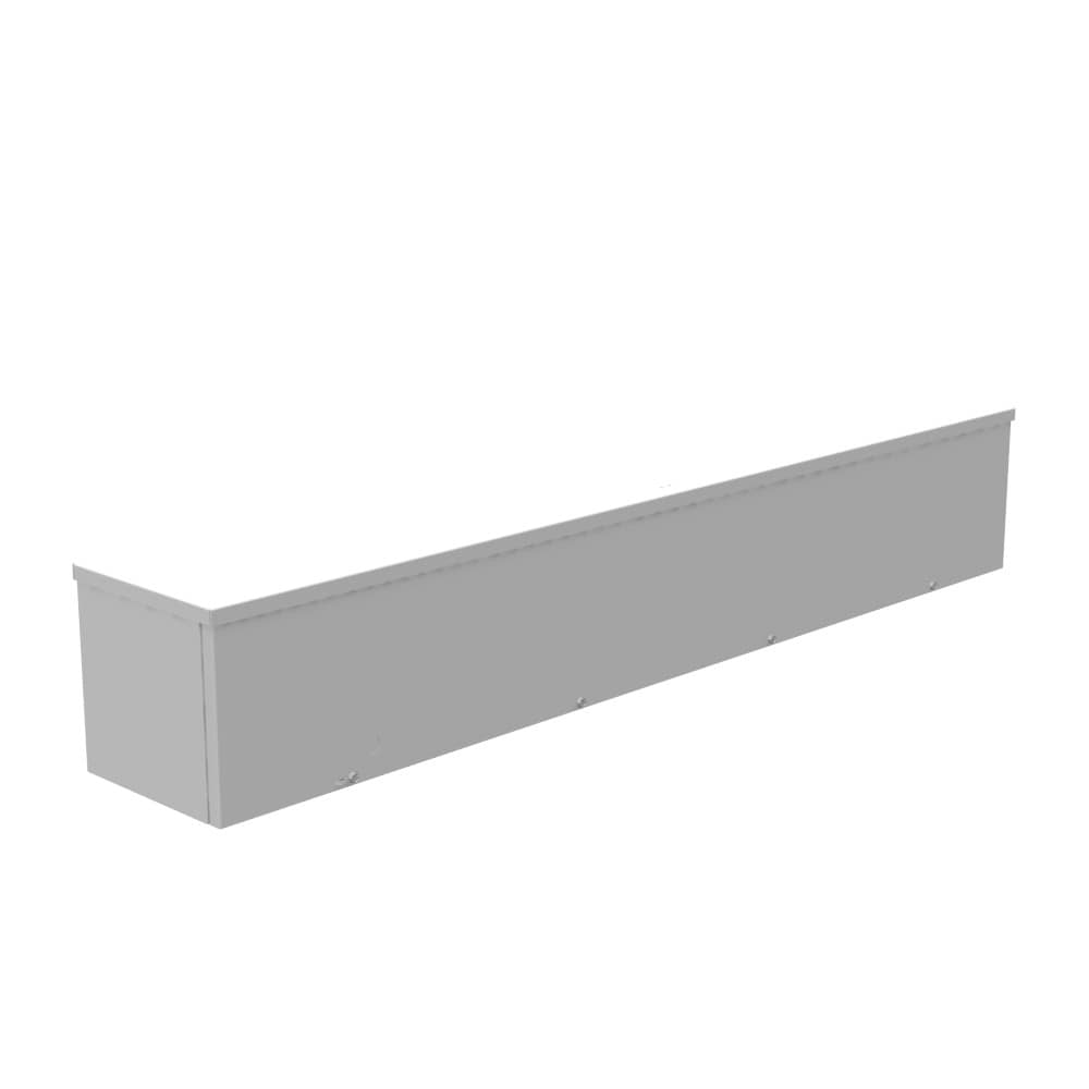 Milbank 8x8 48-Inch Screw Cover Wireway Type 3R in ANSI 61 Gray in the ...
