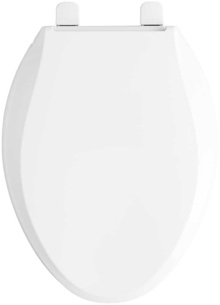 KOHLER GripTight Cachet Almond Elongated SlowClose Toilet Seat in the