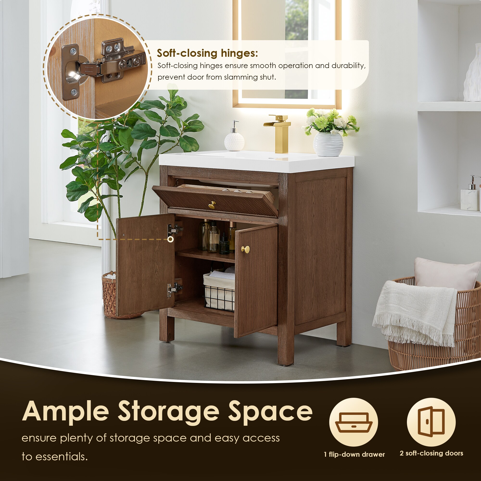 Altair 567030-BK-WH-NM Bath-Vanity-Combo - View #9