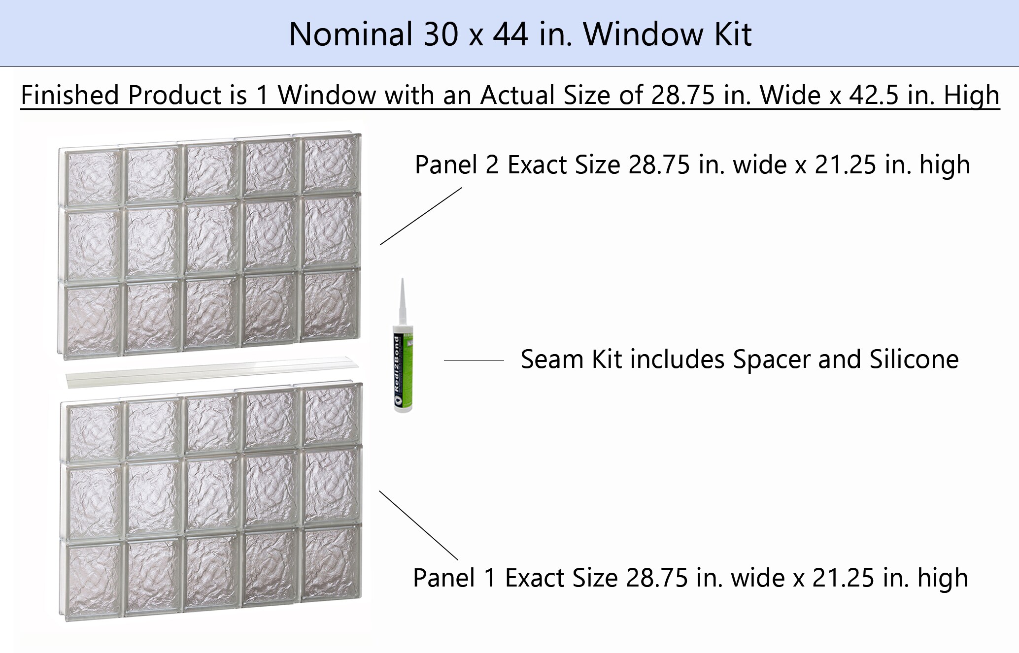 REDI2SET S3044IS Glass-Block-Windows - View #2
