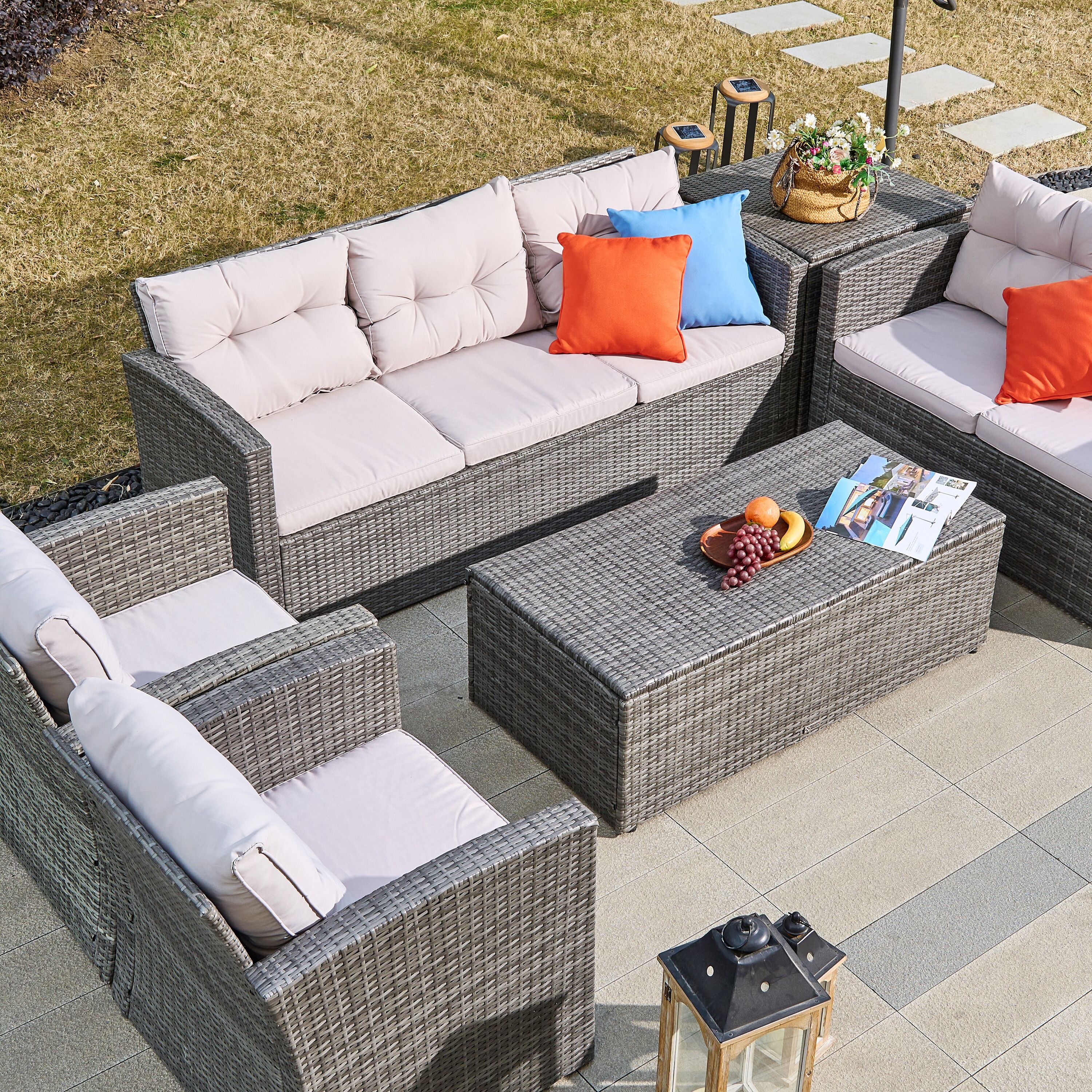 Moda Furnishings CMAS-1503-GR Patio-Conversation-Sets - View #5