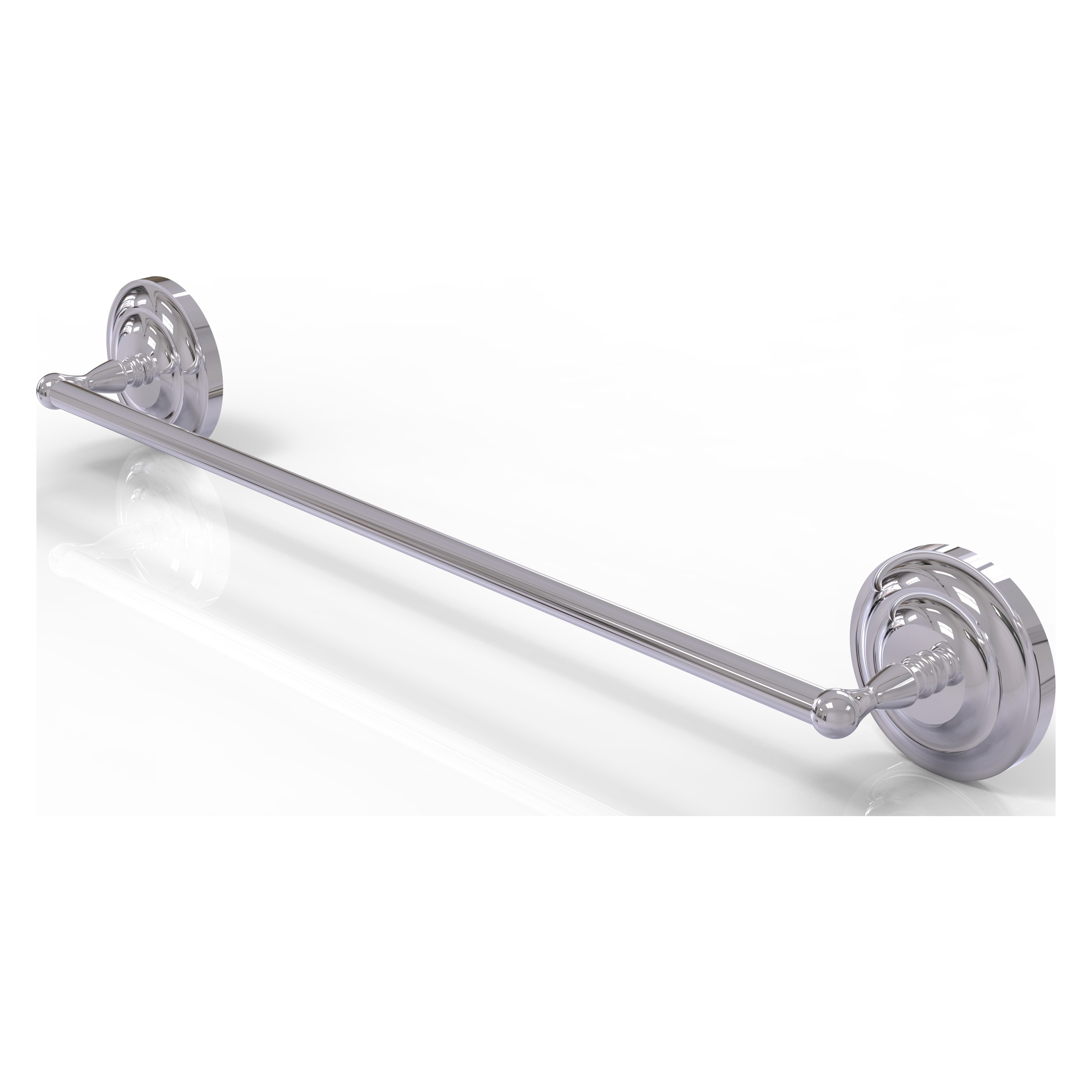 Allied Brass QN-31/18-PC Que New 18-in Polished Chrome Wall mount Single Towel Bar