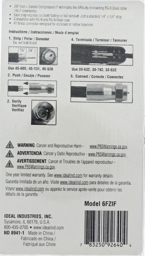 IDEAL 92-640 Video-Connectors - View #7