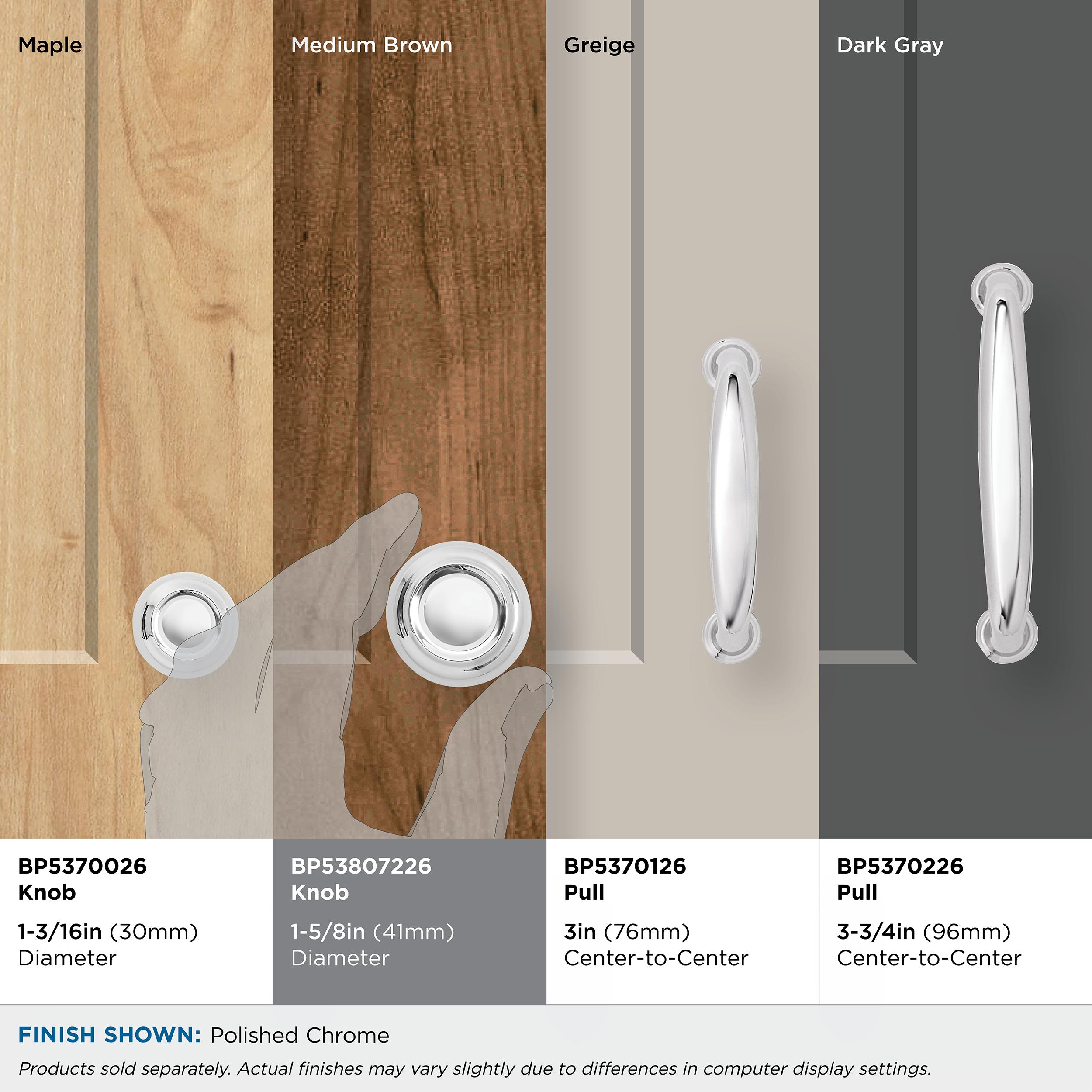 Kane Polished Chrome 1-5/8 inch Round Cabinet Knob