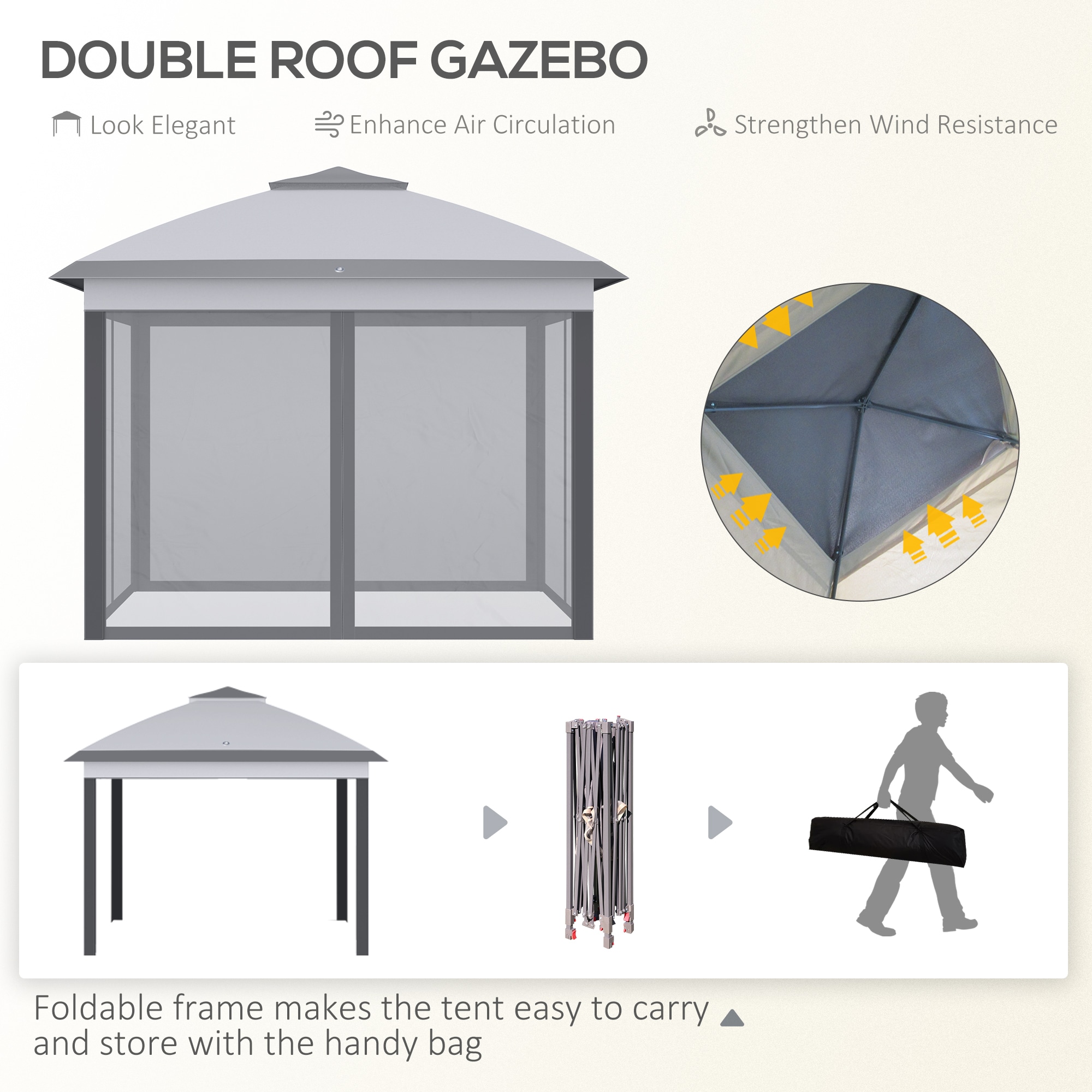 ToolCat BZ2-7-PW Wood-Resin-Gazebos - View #8