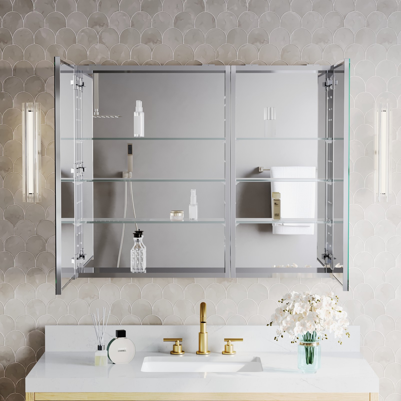WELLFOR JRA24L16R32 Bathroom-Medicine-Cabinets - View #10