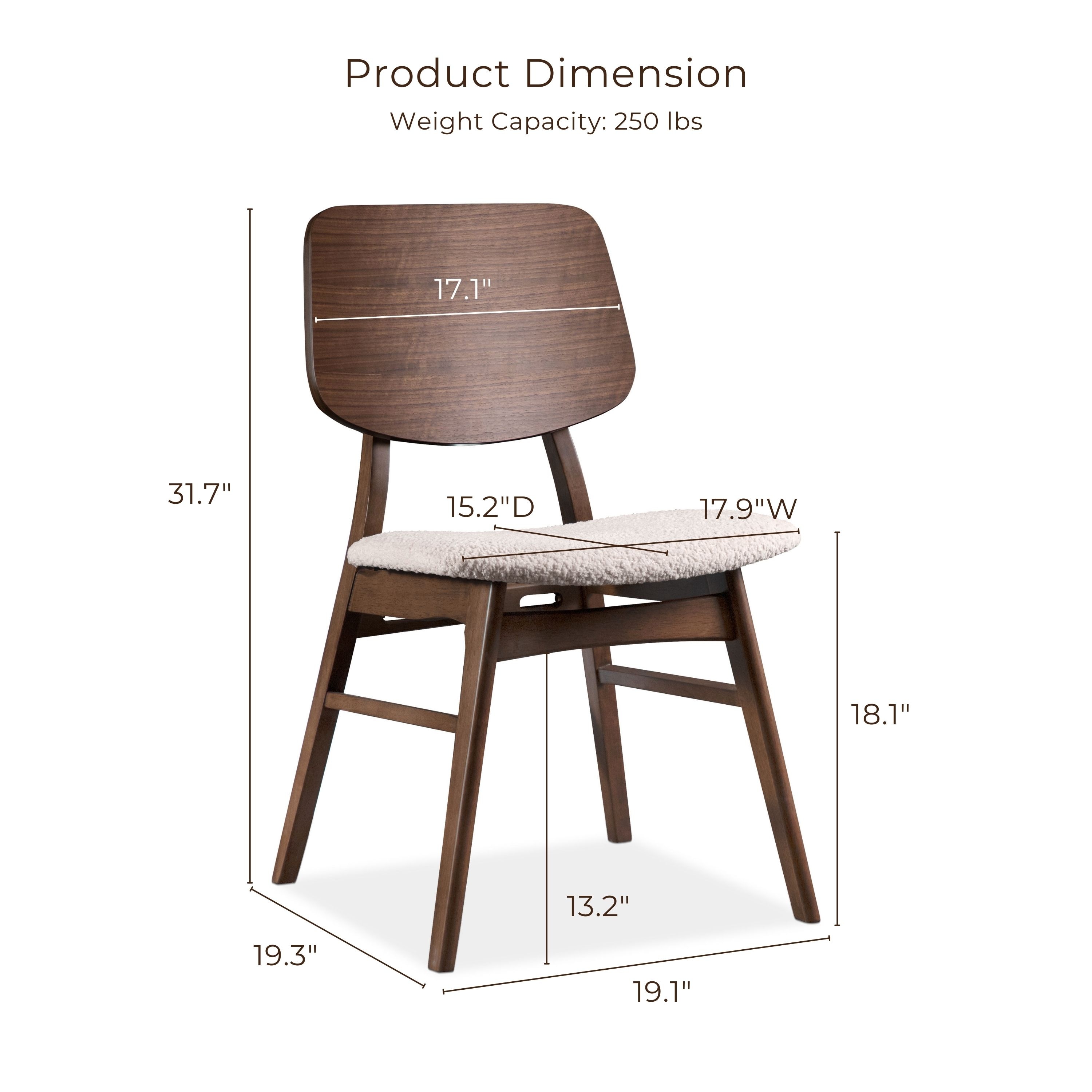 Furniture of America IDF-3212WN-SC Dining-Chairs - View #3