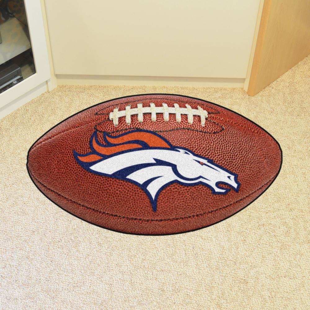 Fanmats Blue 3 ft. x 5 ft. Denver Broncos Vintage Area Rug