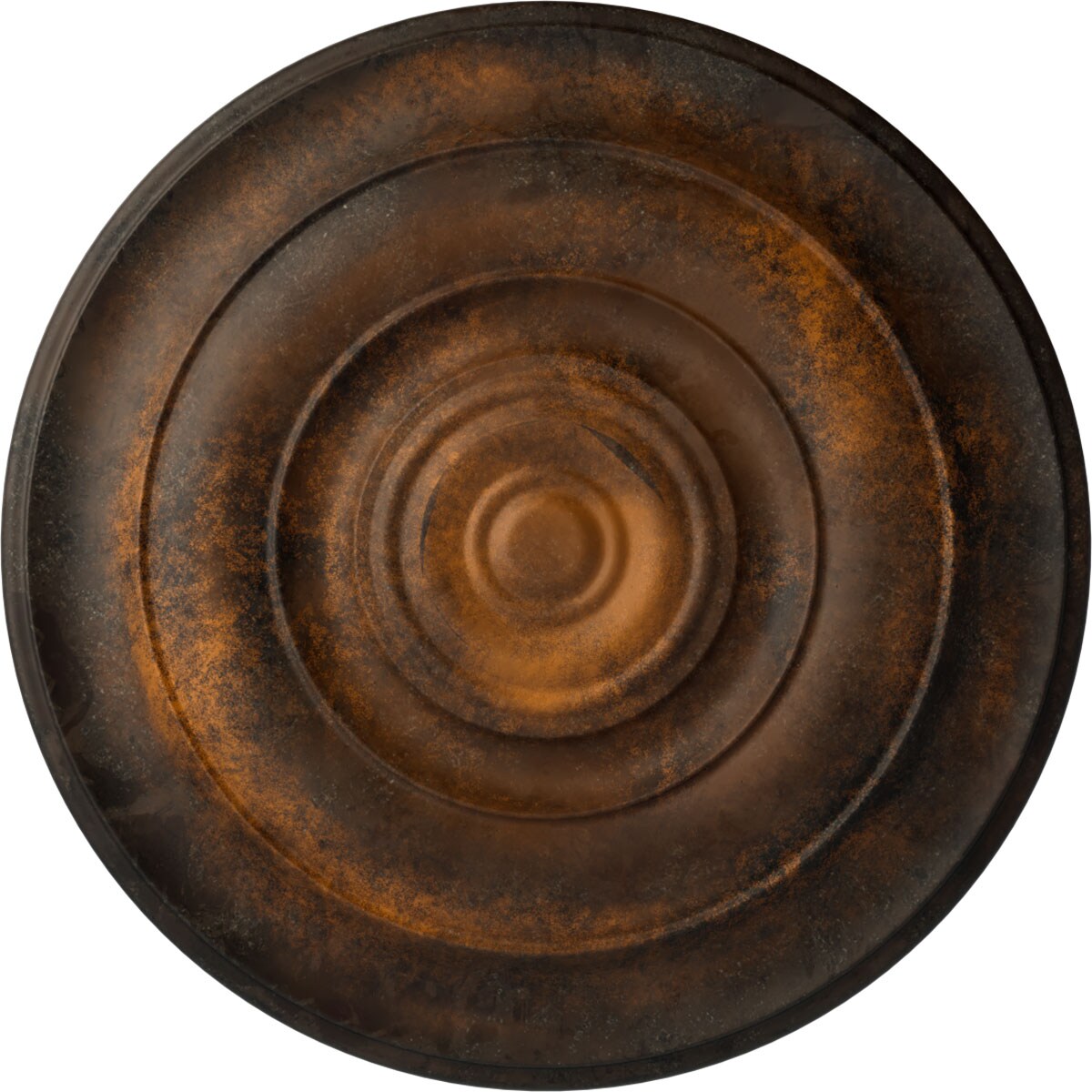 Ekena Millwork CM18NIRUS Niobe 18-in W x 18-in L Painted Rust Polyurethane Whole Ceiling Medallion