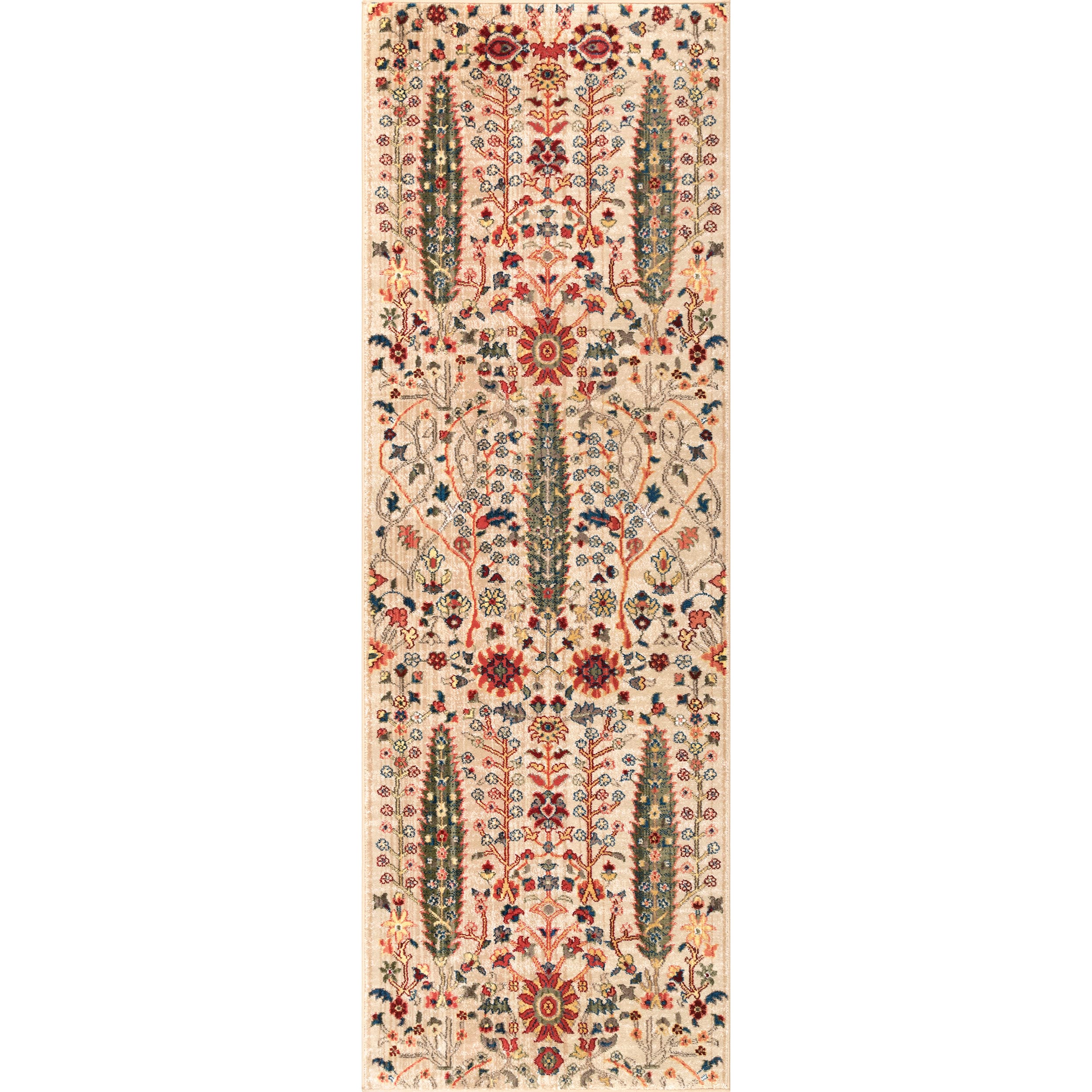 nuLOOM Troy 2 x 8 Olive Indoor Geometric Runner Rug in the Rugs ...