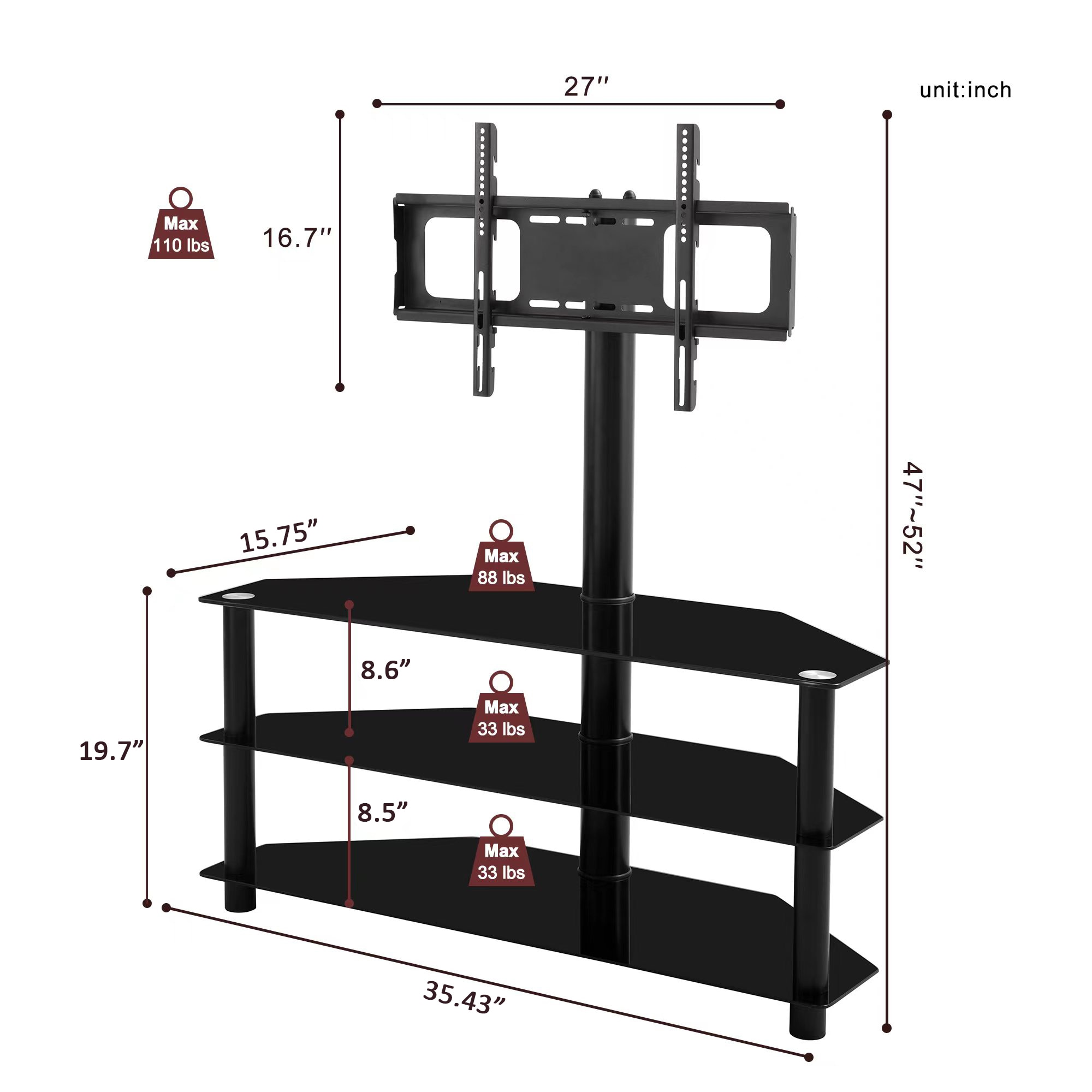 Sunrinx MG67-42-DSG Tv-Stands - View #8
