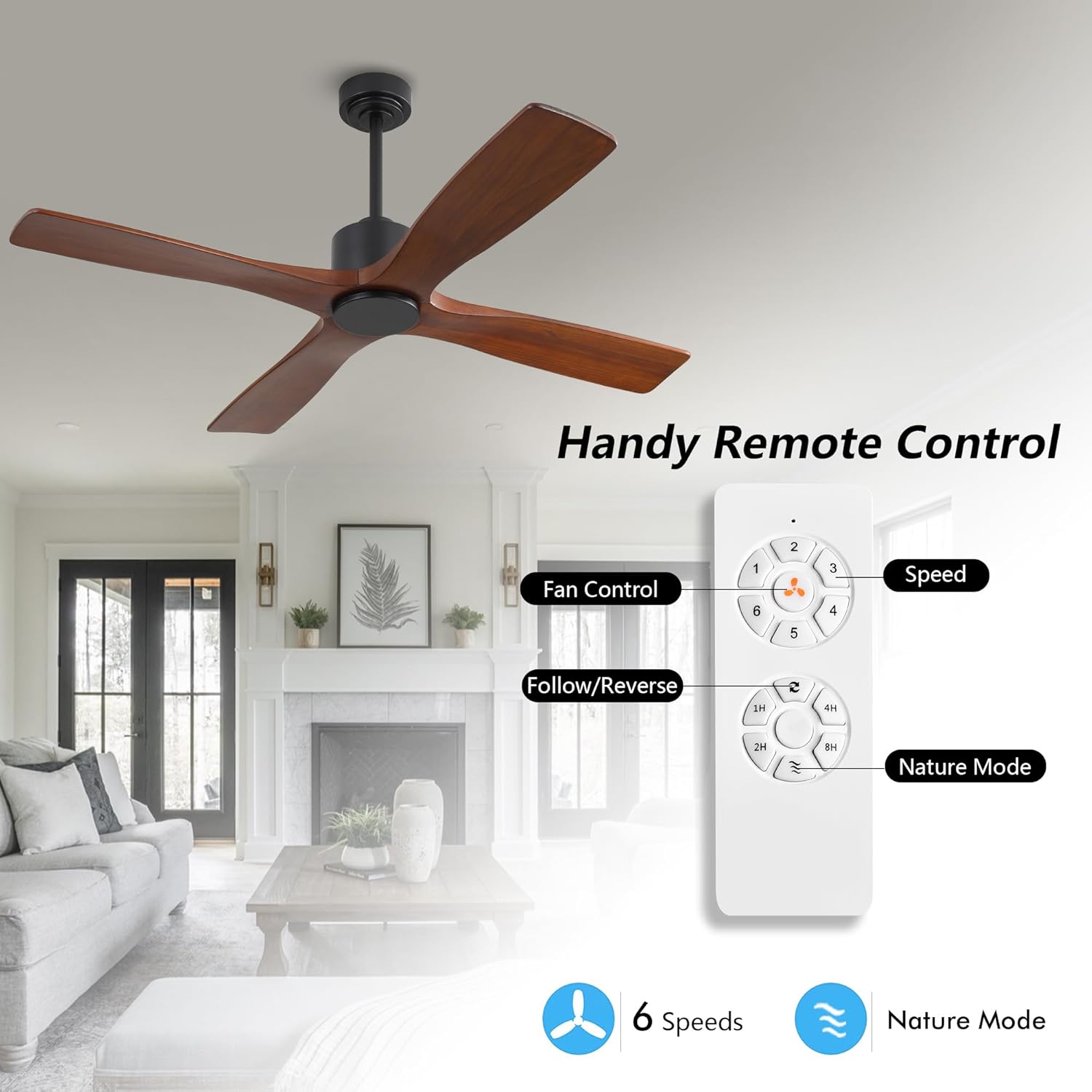 MLIAN WBCF-BS194-BR Ceiling-Fans - View #4