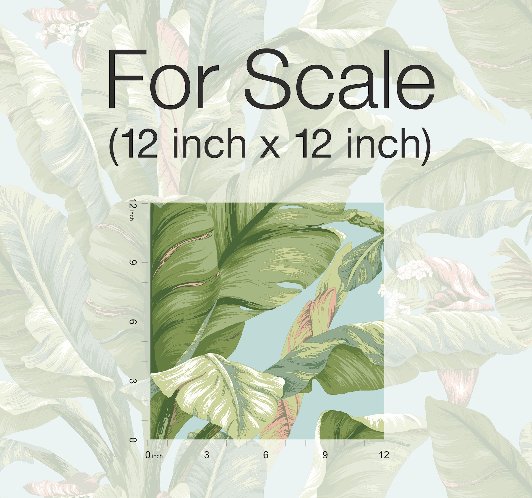 York Wallcoverings PSW1036RL York Premium Peel and Stick Tropics 45-Sq. Feet Blue Non-woven Ivy/Vines Self-adhesive Peel and Stick Wallpaper
