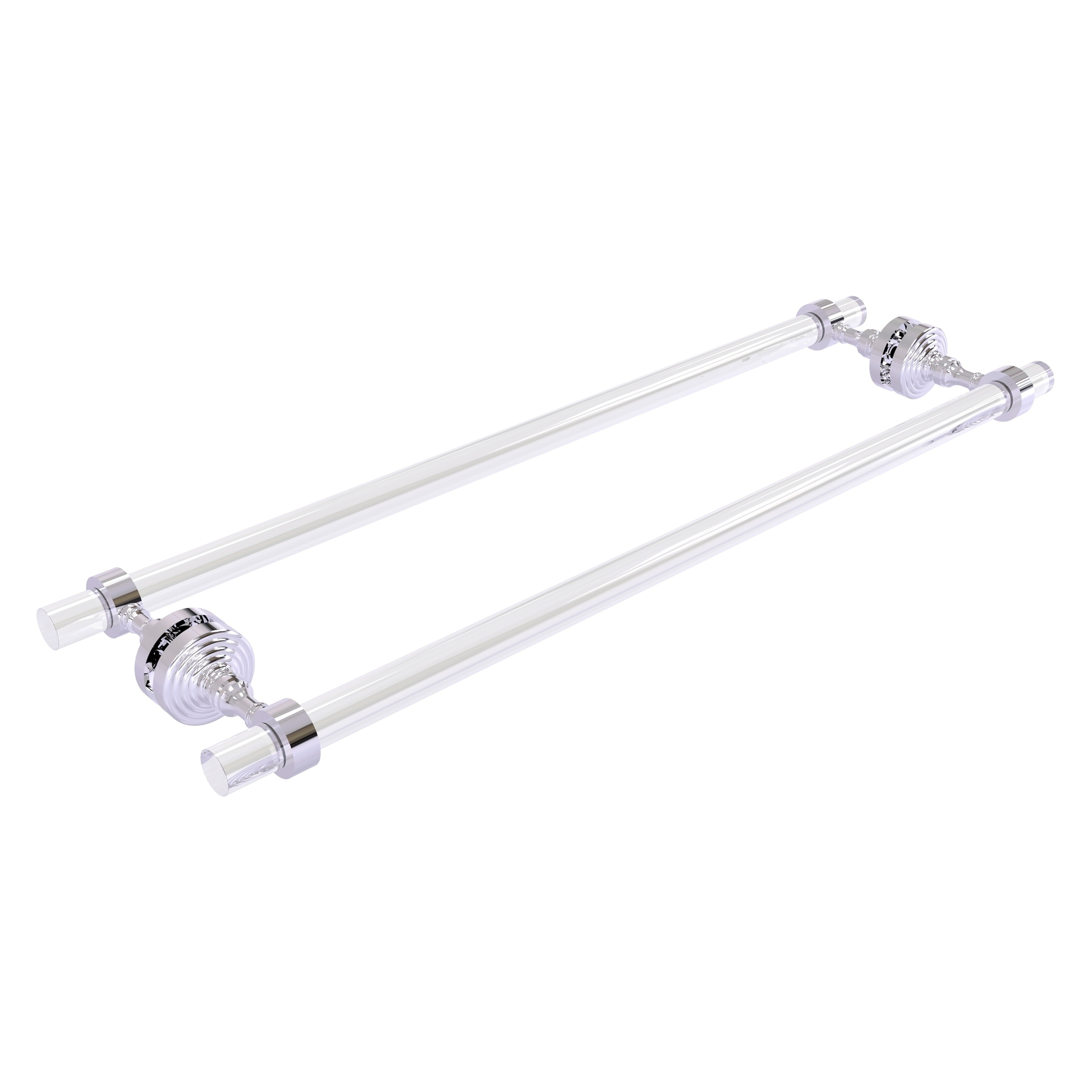 Allied Brass PG-41-BB-24-PC Pacific Grove 24-in double Polished Chrome Wall mount Double Towel Bar