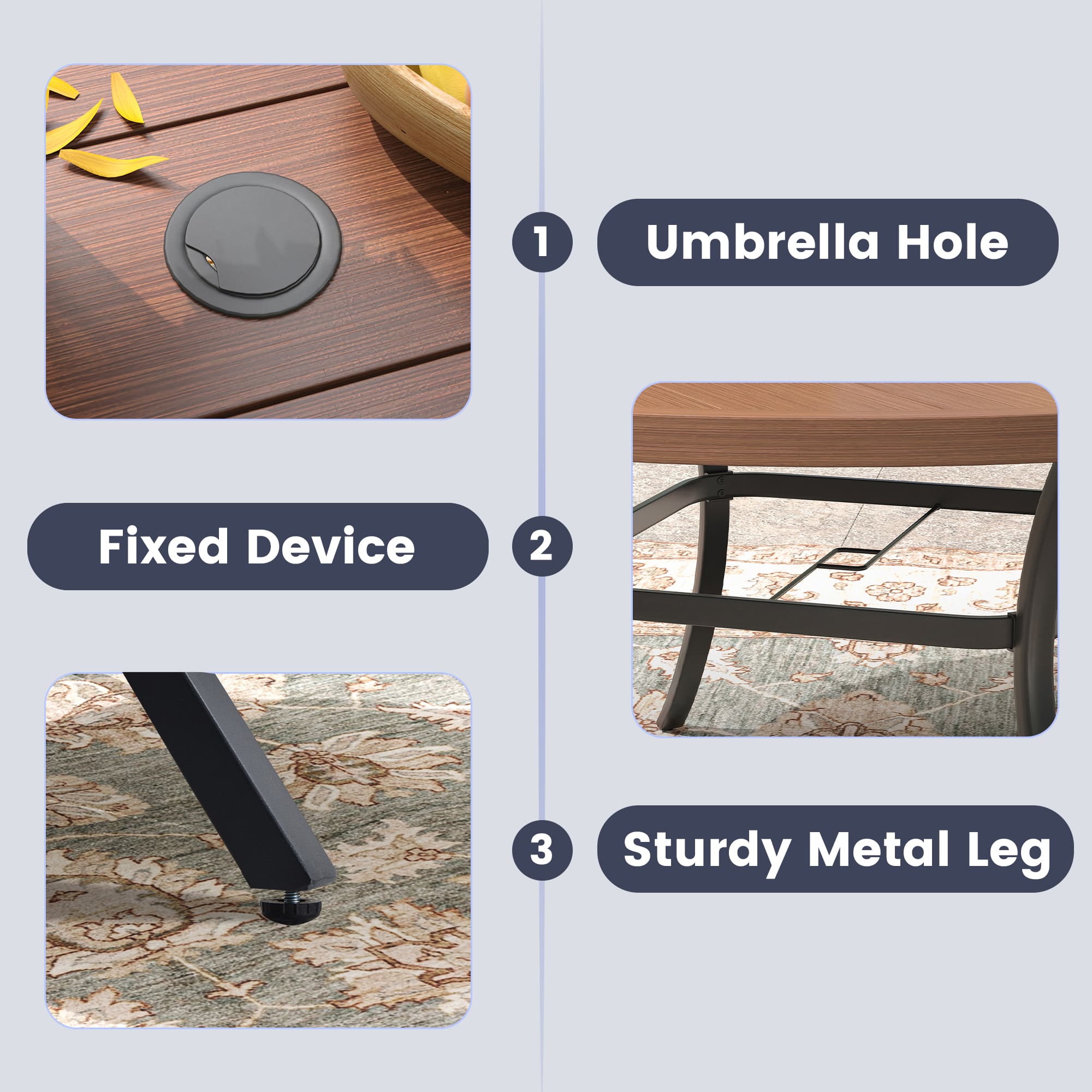 VICLLAX RBT06WL-LS-VC Patio-Tables - View #5