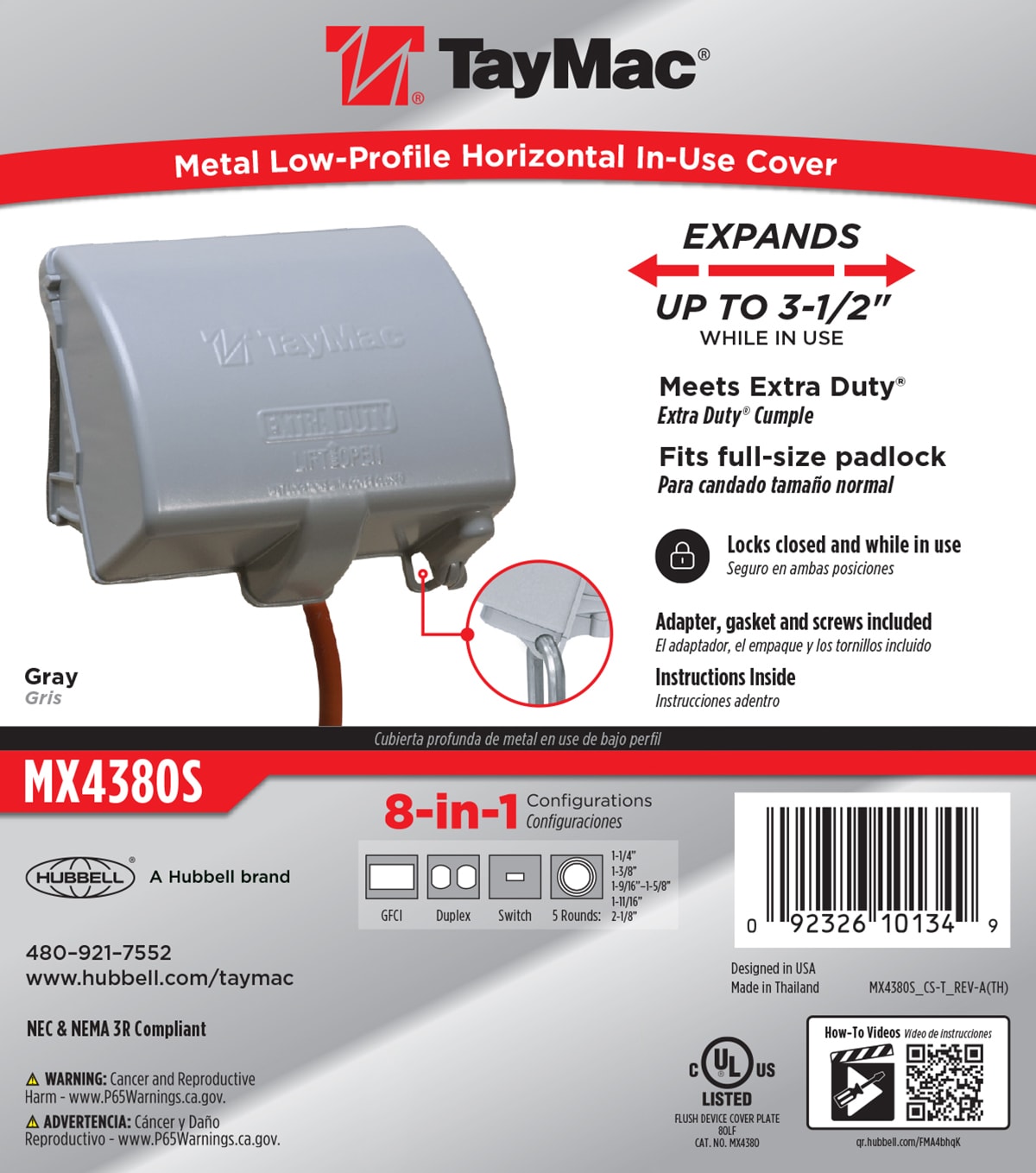 Hubbell MX4380S Electrical-Box-Covers - View #8