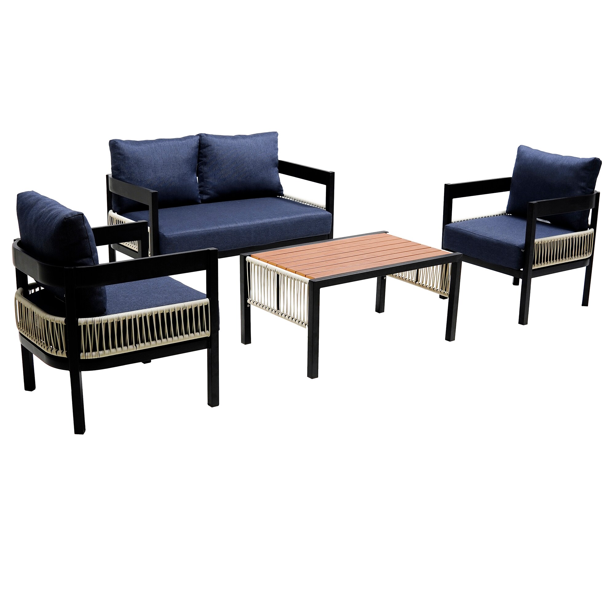 SINOFURN SYA020391GY Patio-Conversation-Sets - View #4