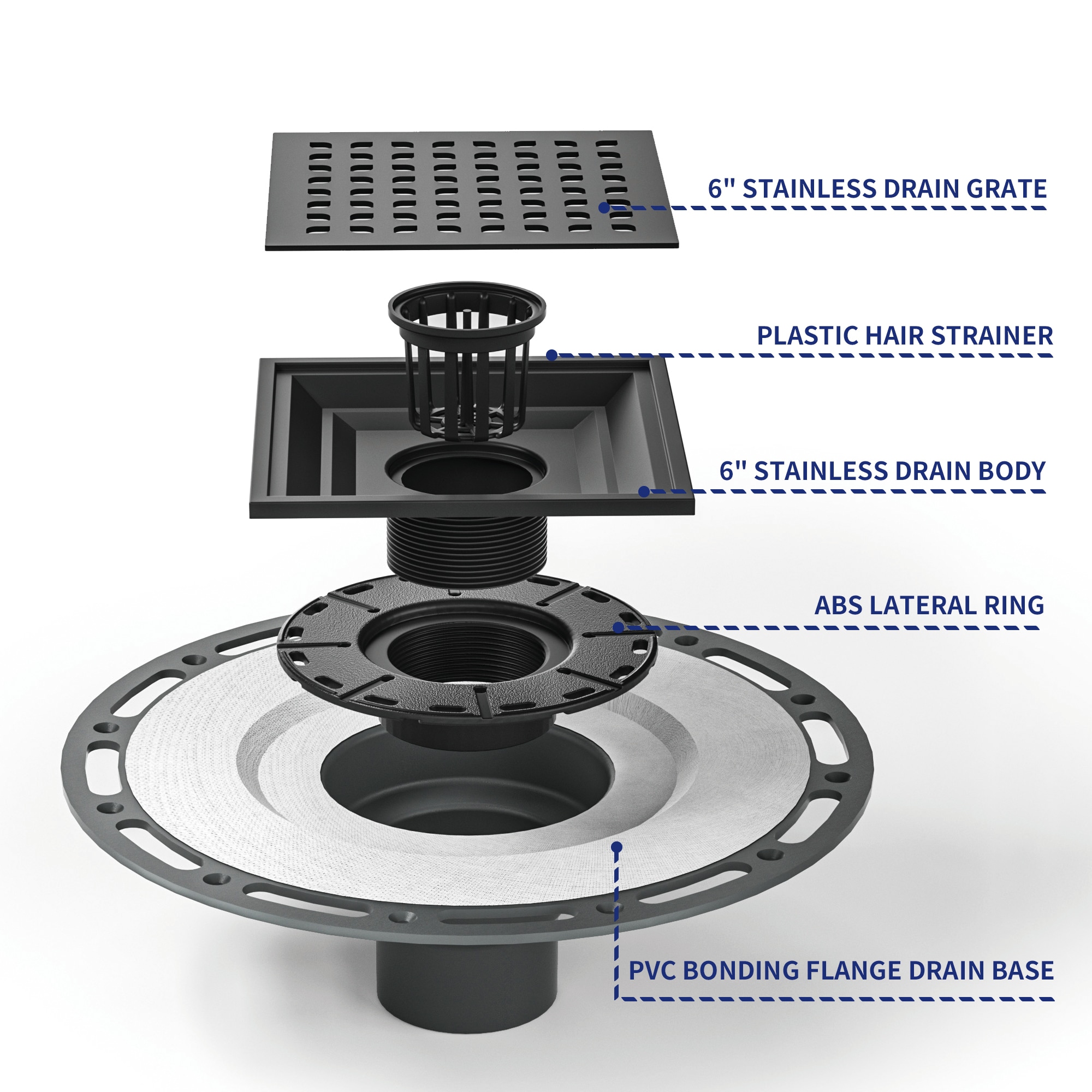 Neodrain CFD-PVC-6-S06-MB Drains-Flanges - View #3