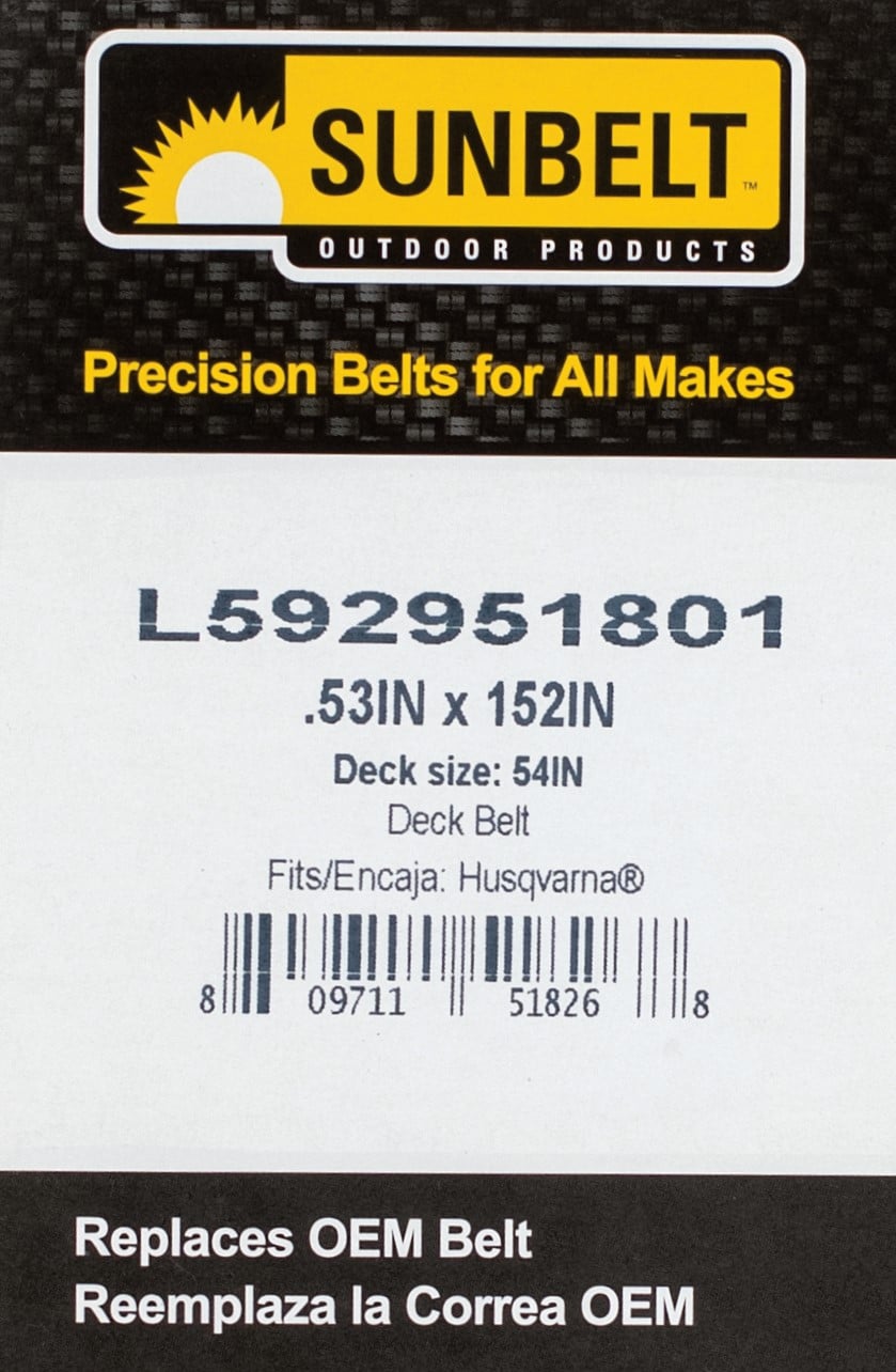 Sunbelt L592951801 Riding-Mower-Belts - View #5