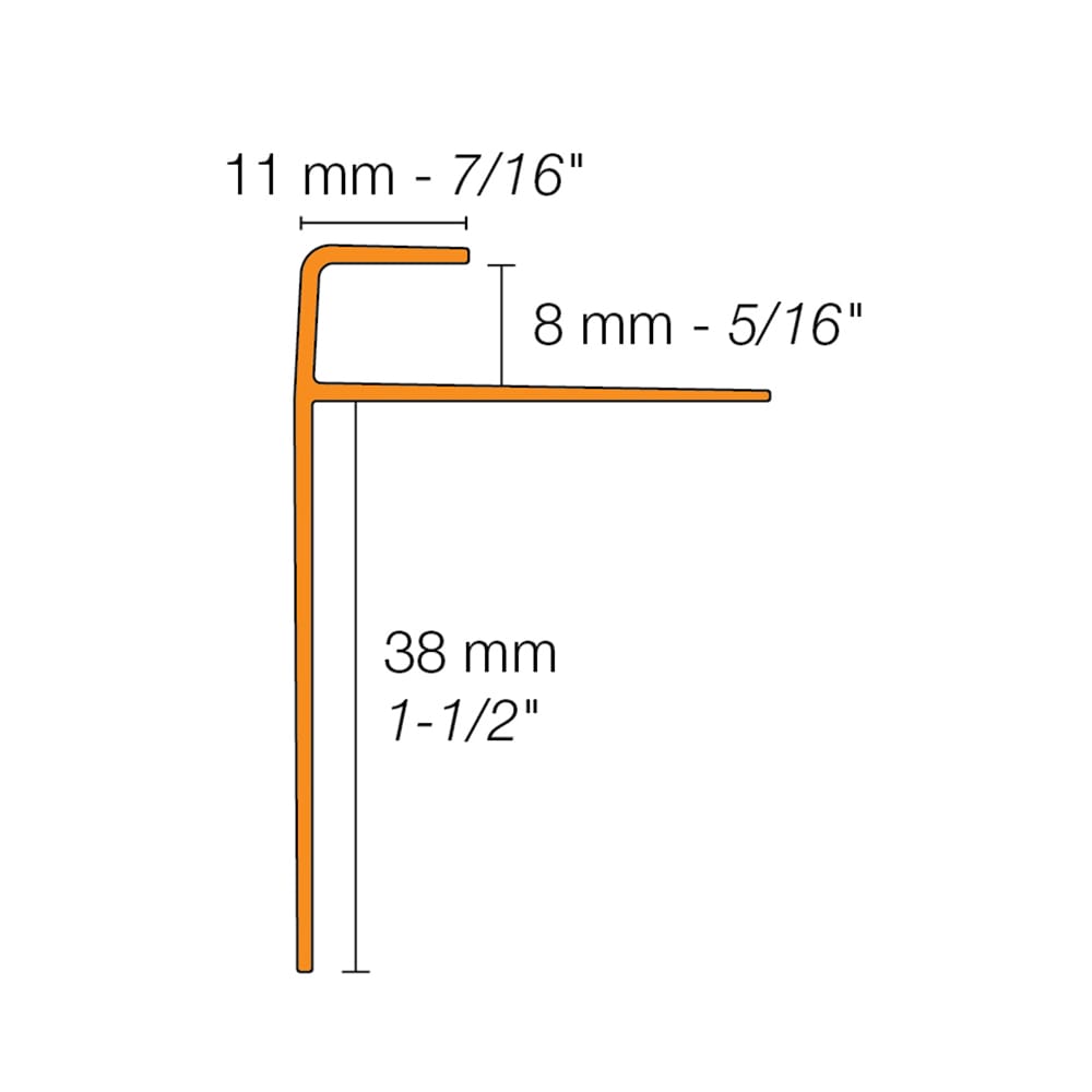 Schluter Systems VPSTRL80ACGB Stair-Nosing - View #4