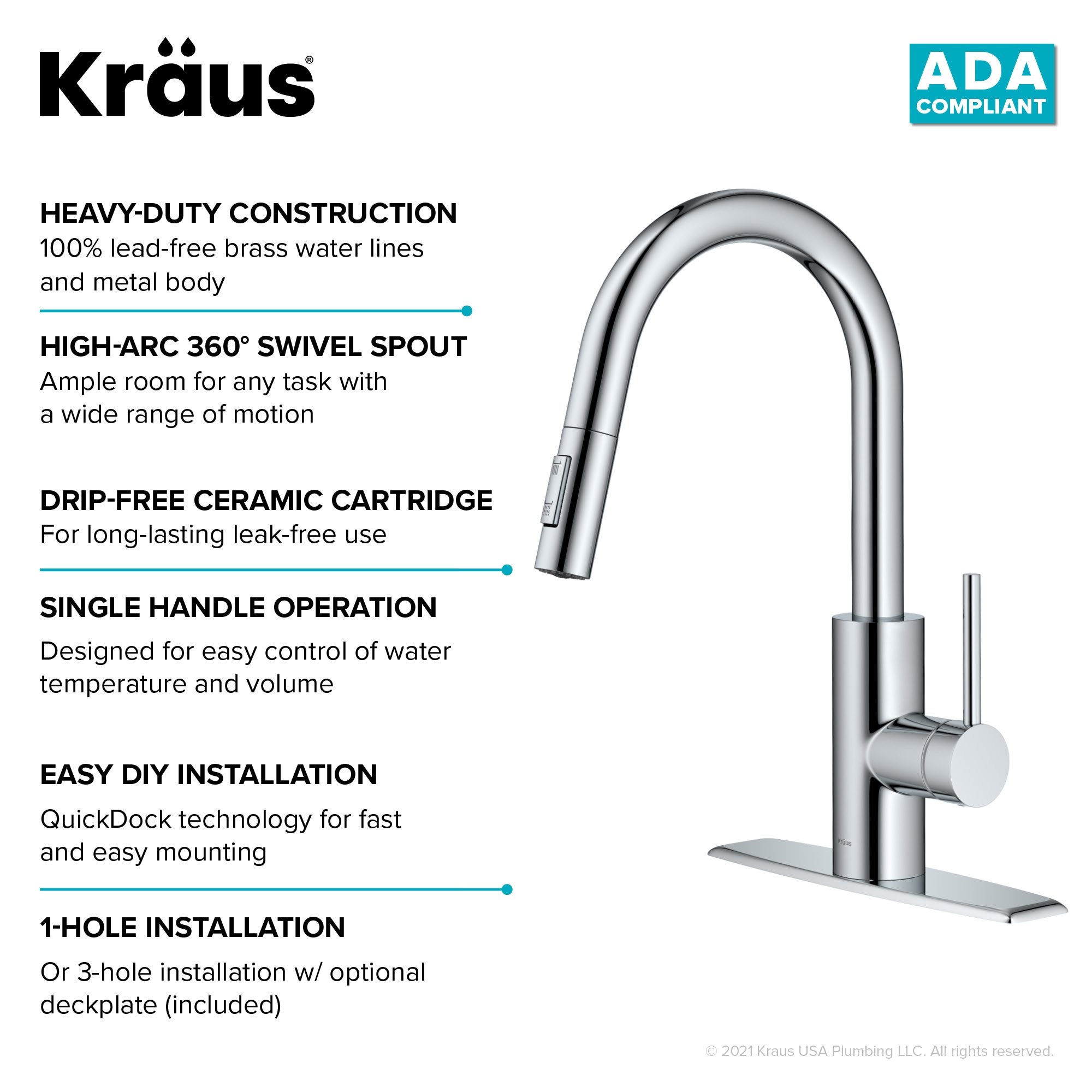 Kraus KPF-2620CH Kitchen-Faucets - View #12