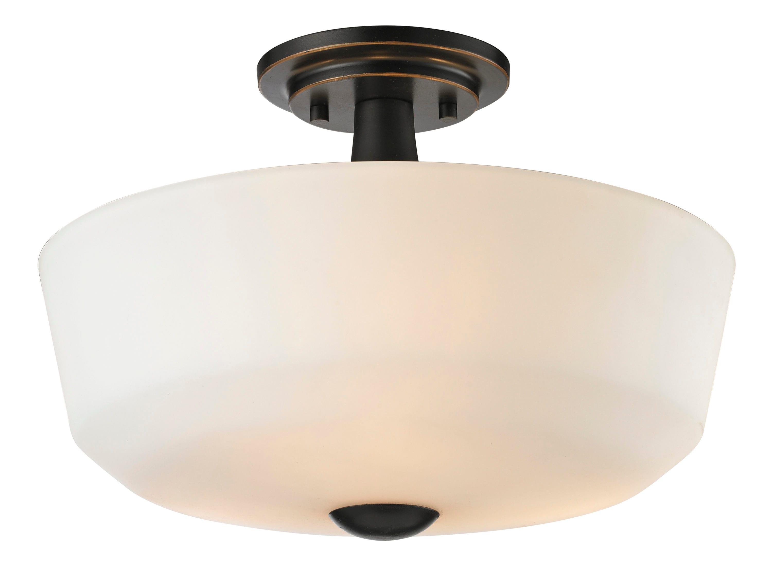 Z-Lite 411SF3 Montego 1-Light Coppery Bronze Semi-Flush mount light