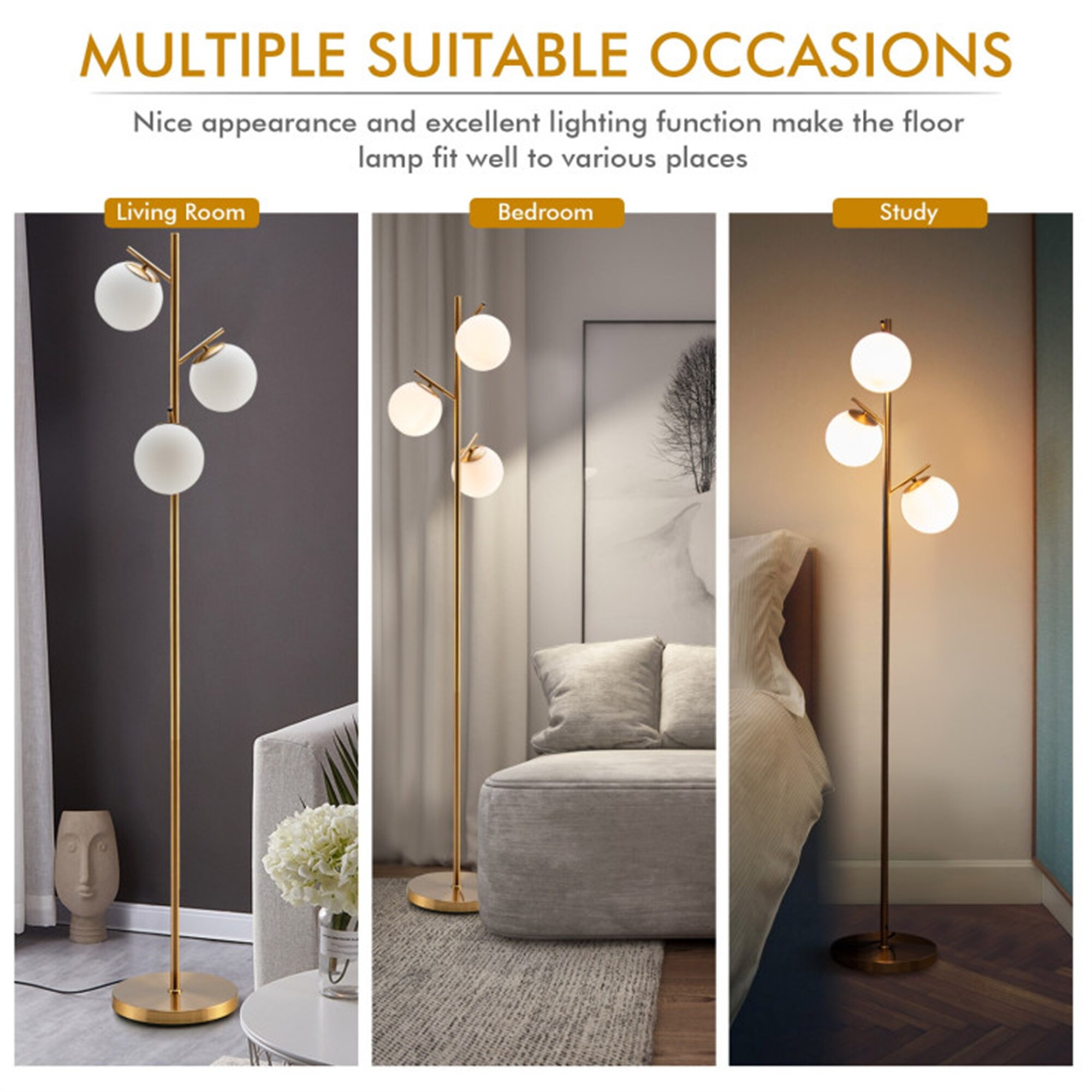 BABOOM BOM-30US-GD-OR floorlamps - View #3