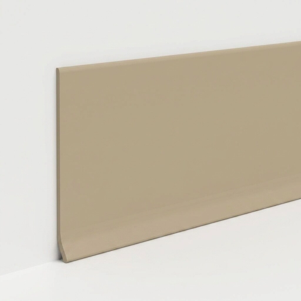 Aoibox  4 Inch x 40 Ft Flexible Peel and Stick Rubber Vinyl Baseboard Trim for Wall Protection and Decorative