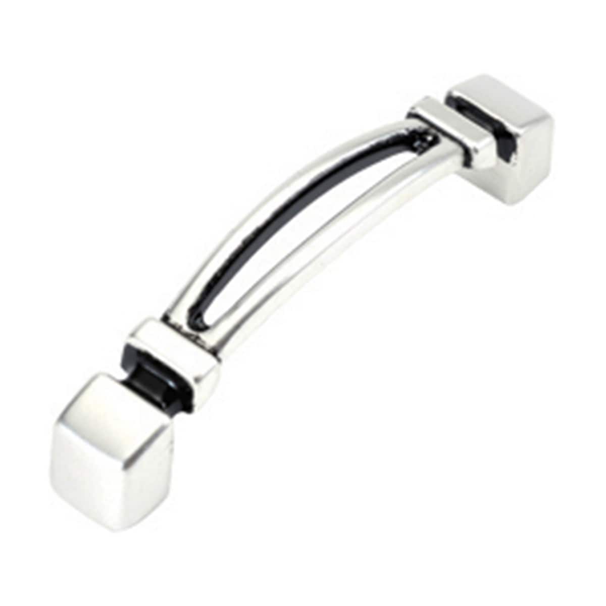 Hickory Hardware P3571-SAS Burke 3-in , 76mm Center to Center Satin Antique Silver Arch Handle For Use on Appliances Drawer Pulls