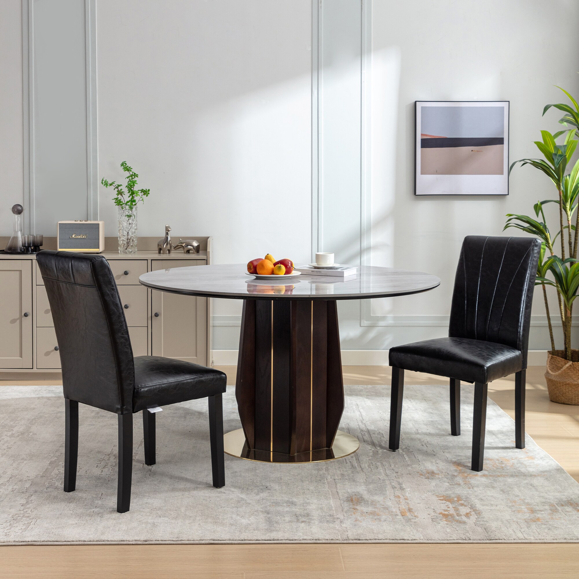 Vecelo LOE-DC02-BLK-2P Dining-Chairs - View #6