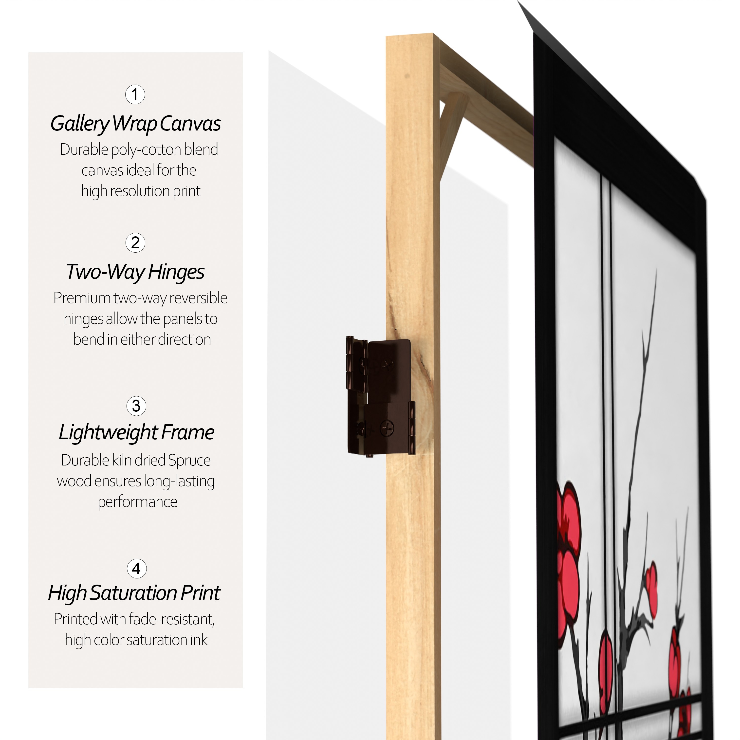 Red Lantern CAN-CB6-BLK-3P Indoor-Privacy-Screens - View #2