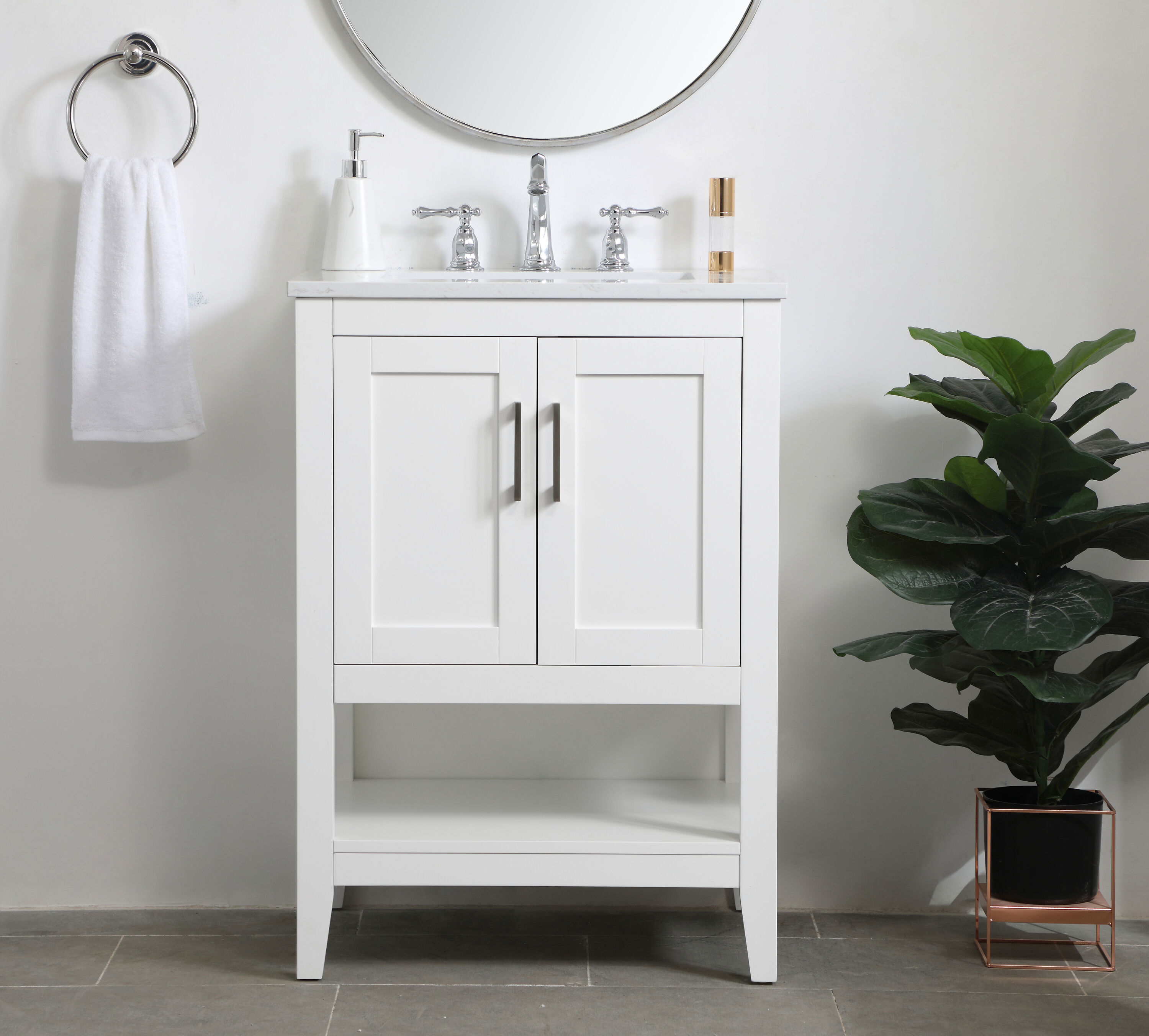 Elegant Decor HF48072WH Bath-Vanity-Combo - View #2