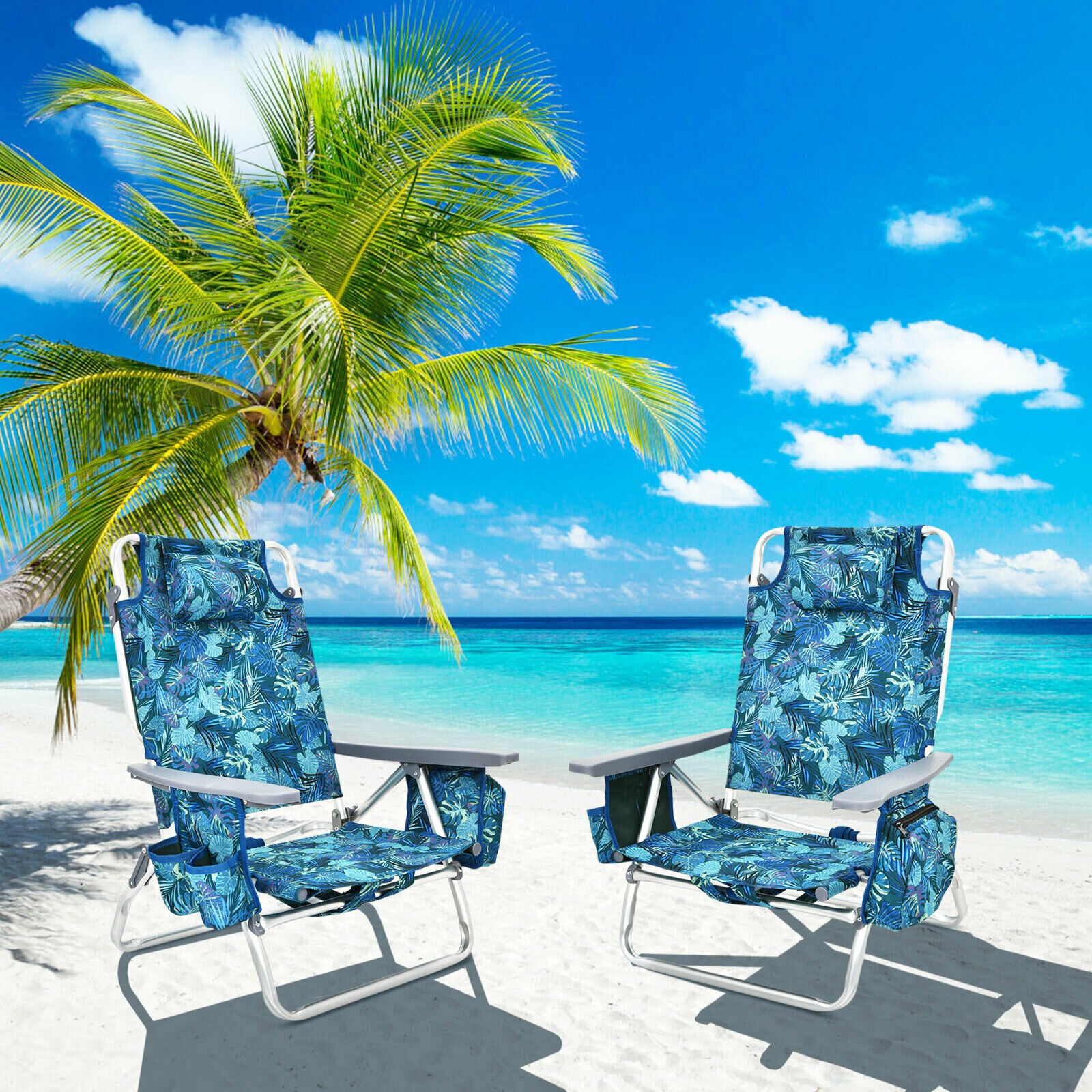 WELLFOR TDG10019PT-2 Beach-Camping-Chairs - View #7