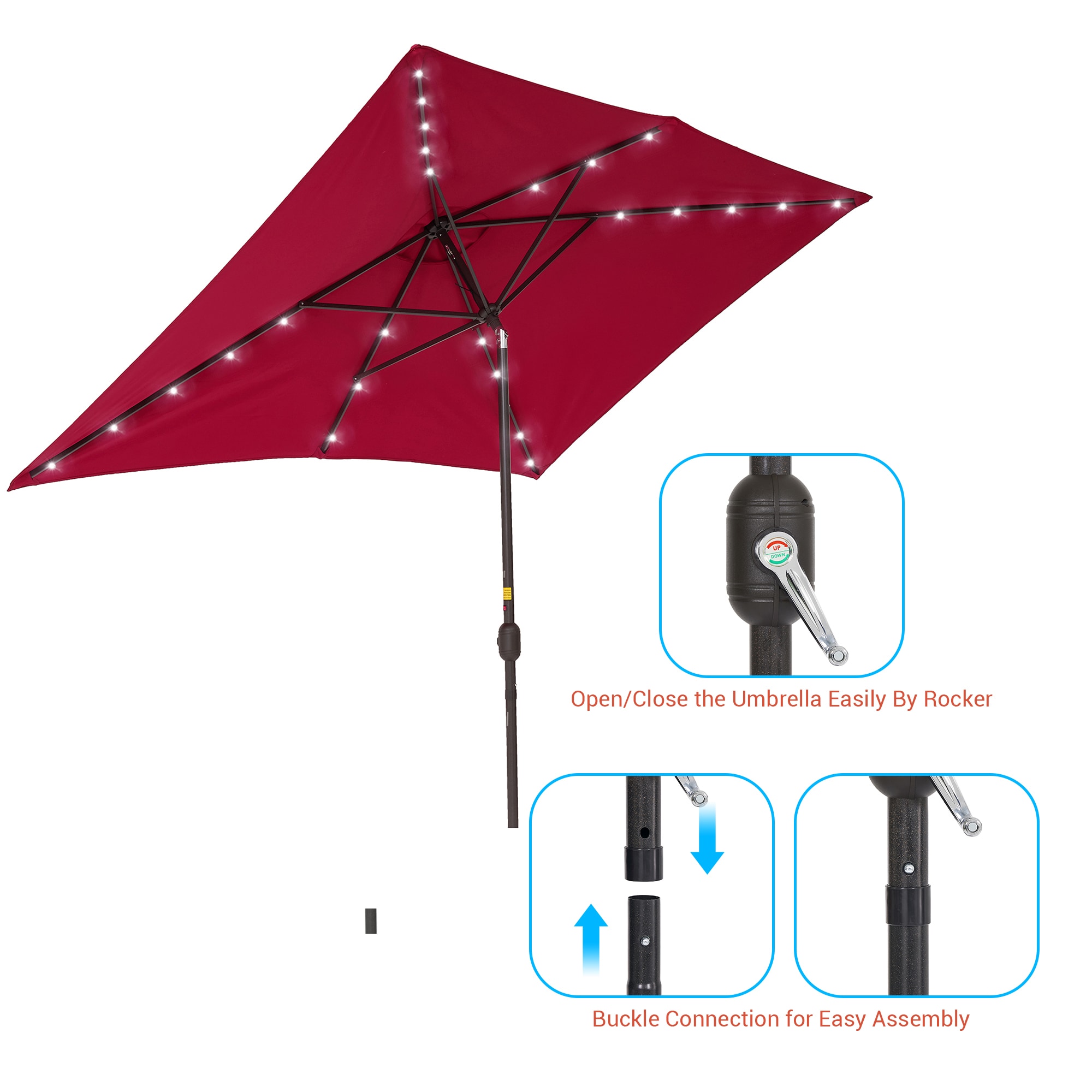 ACEGOSES LW-RLED16RD Umbrellas-2 - View #8