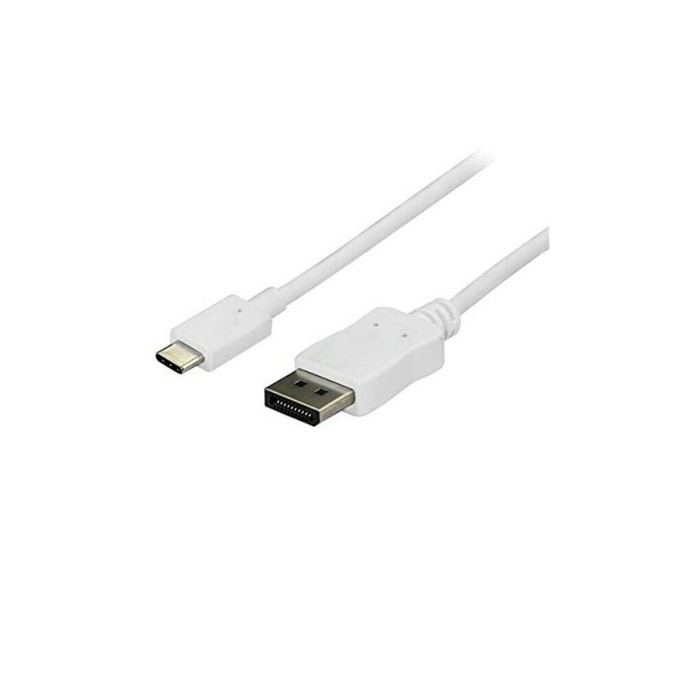 StarTech ISTR67848 Startech CDP2DPMM1MW 3 ft 1m USB C to DisplayPort Cable, White