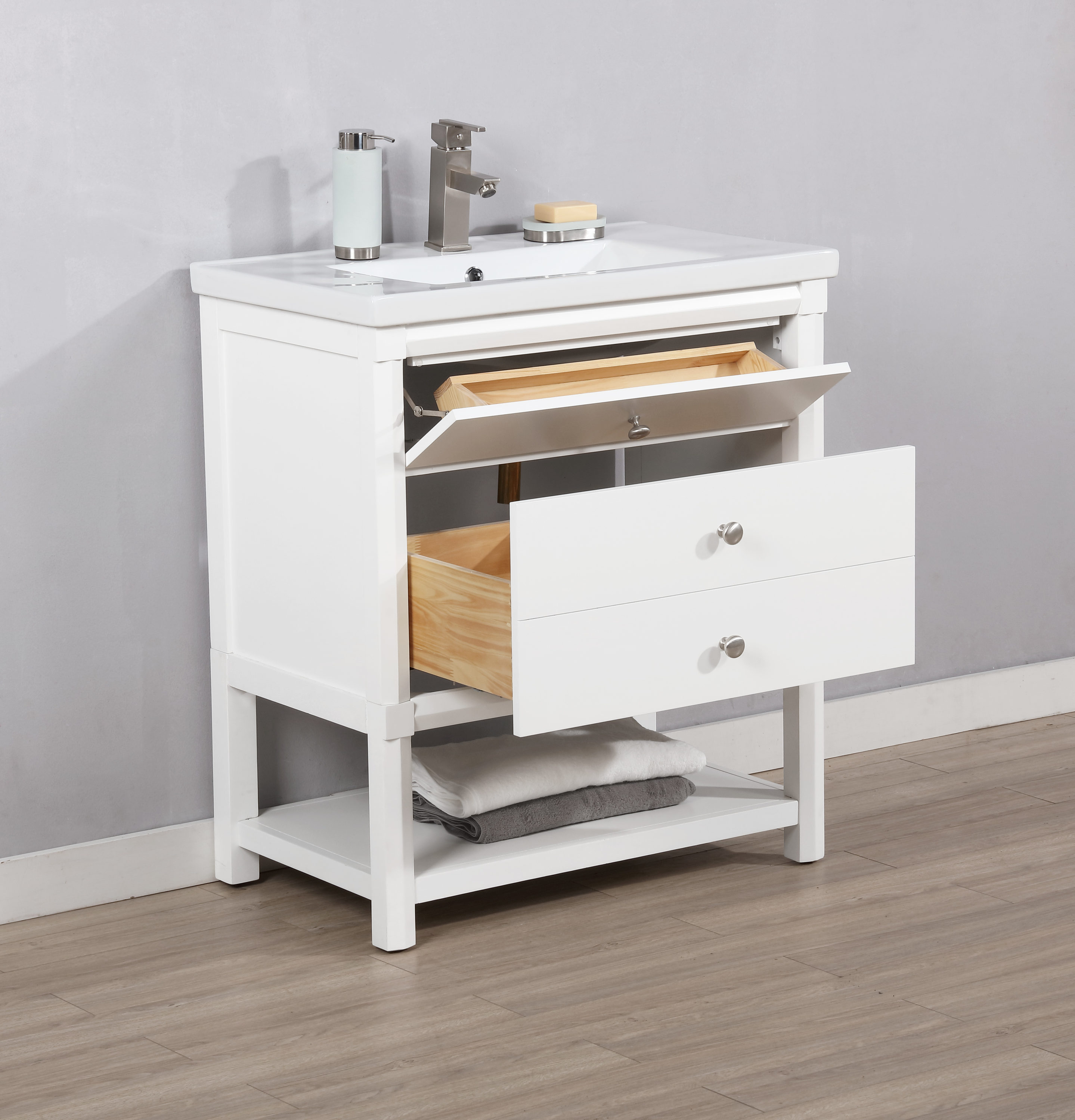 Design Element S07-30-WT Bath-Vanity-Combo - View #4