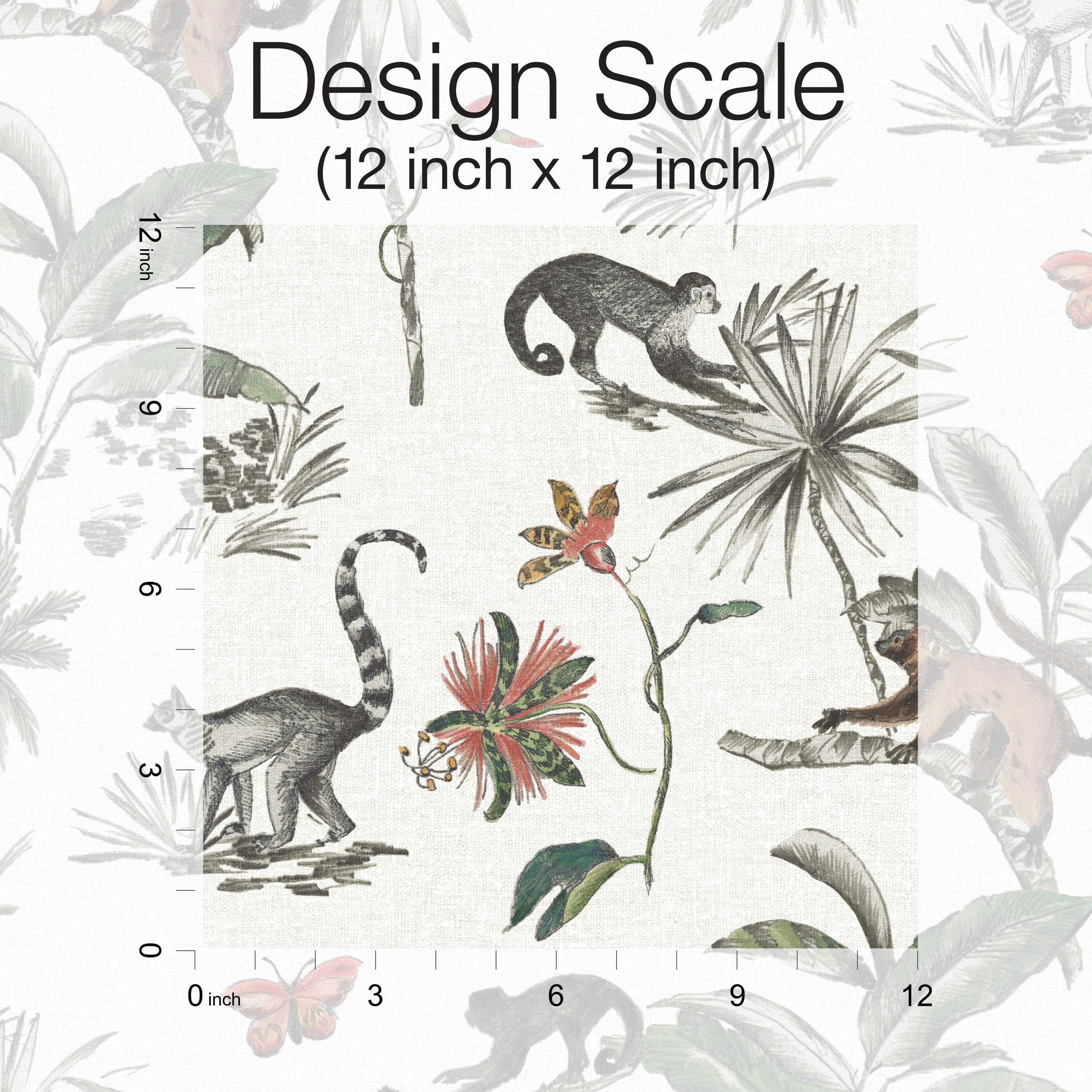 York Wallcoverings PSW1353RL York Premium Peel and Stick 45-Sq. Feet Tropical Non-woven Animals Self-adhesive Peel and Stick Wallpaper