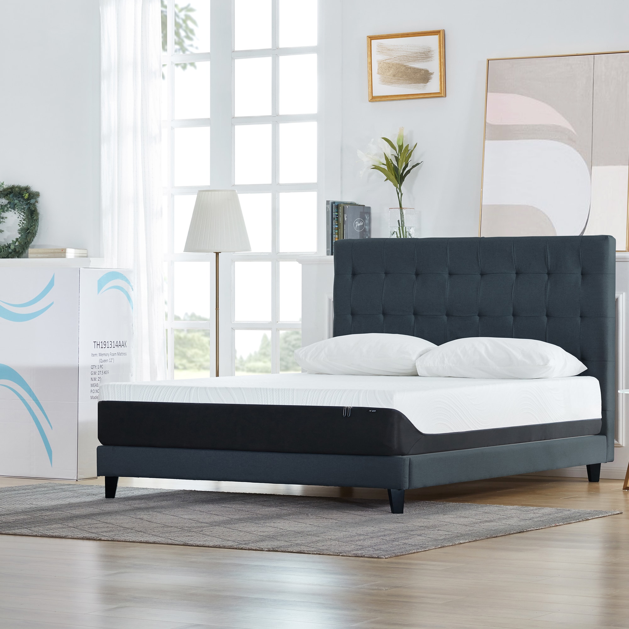 Ovios BM308K 10-in Twin Memory Foam Mattress in a Box
