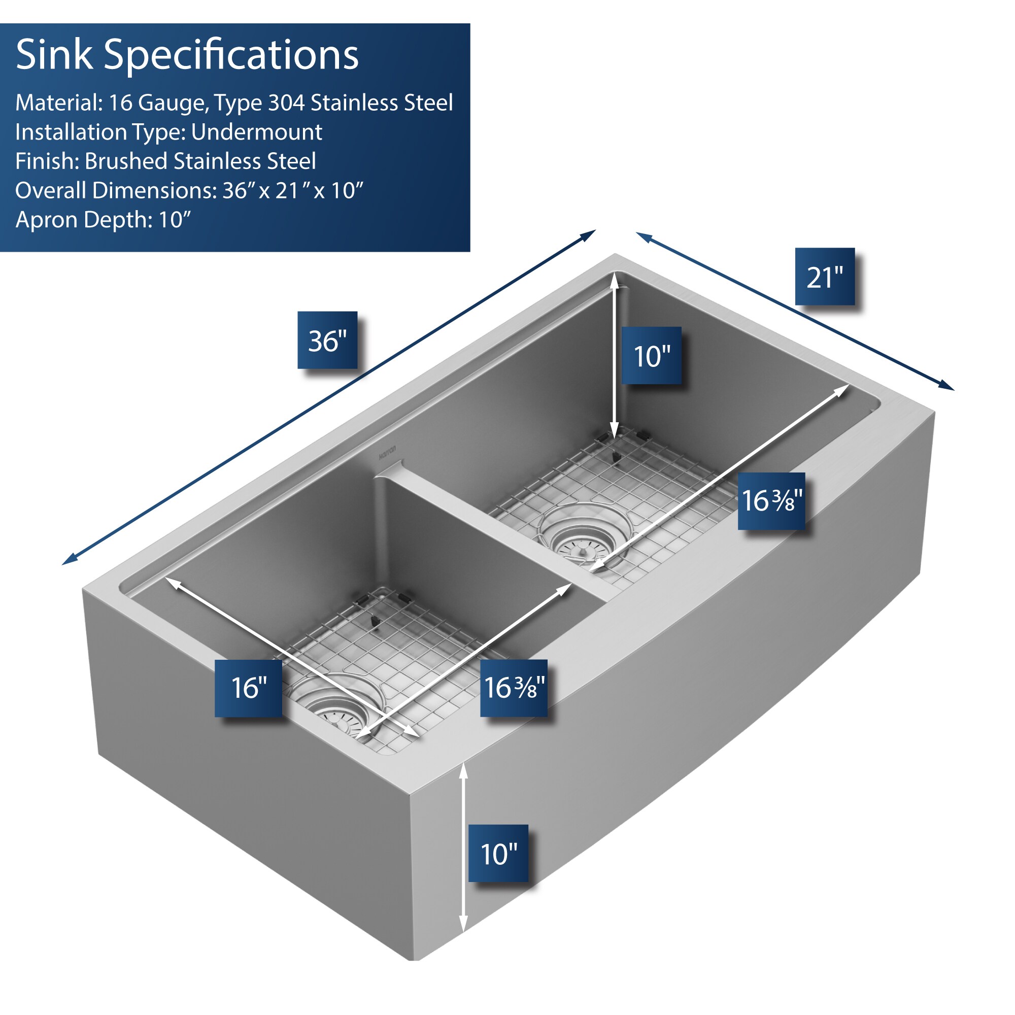Karran WSA-48-PK1 Kitchen-Sinks - View #3