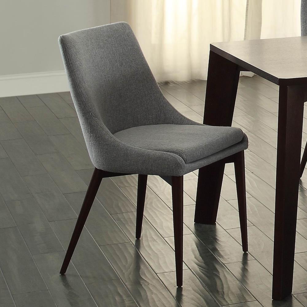 Homelegance 5048S Set of 2 Fillmore Contemporary/Modern Linen Upholstered Dining Side Chair (Wood Frame)