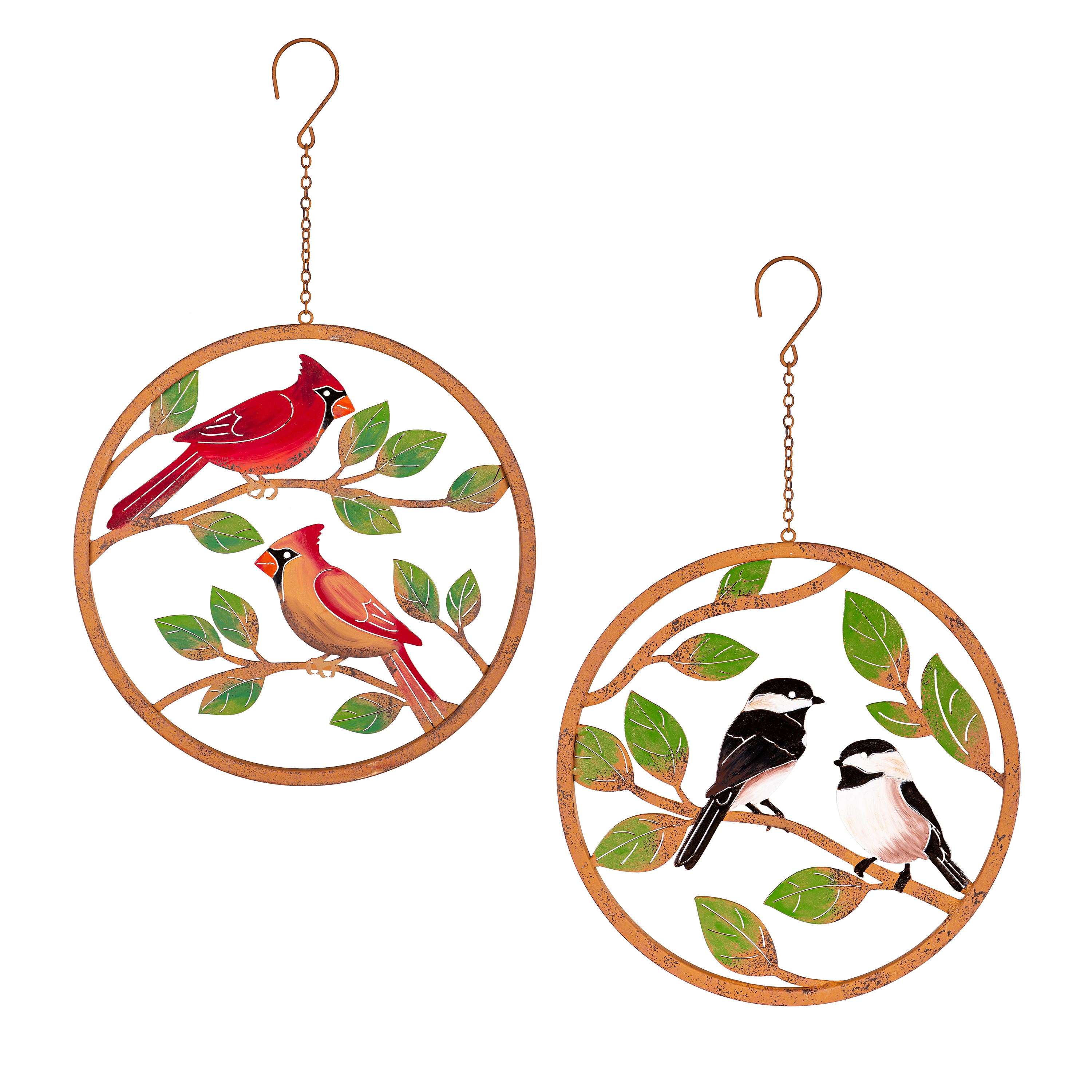 Evergreen 47M3455 12-Inches W x 12-Inches H Metal Birds Animals Wall accent